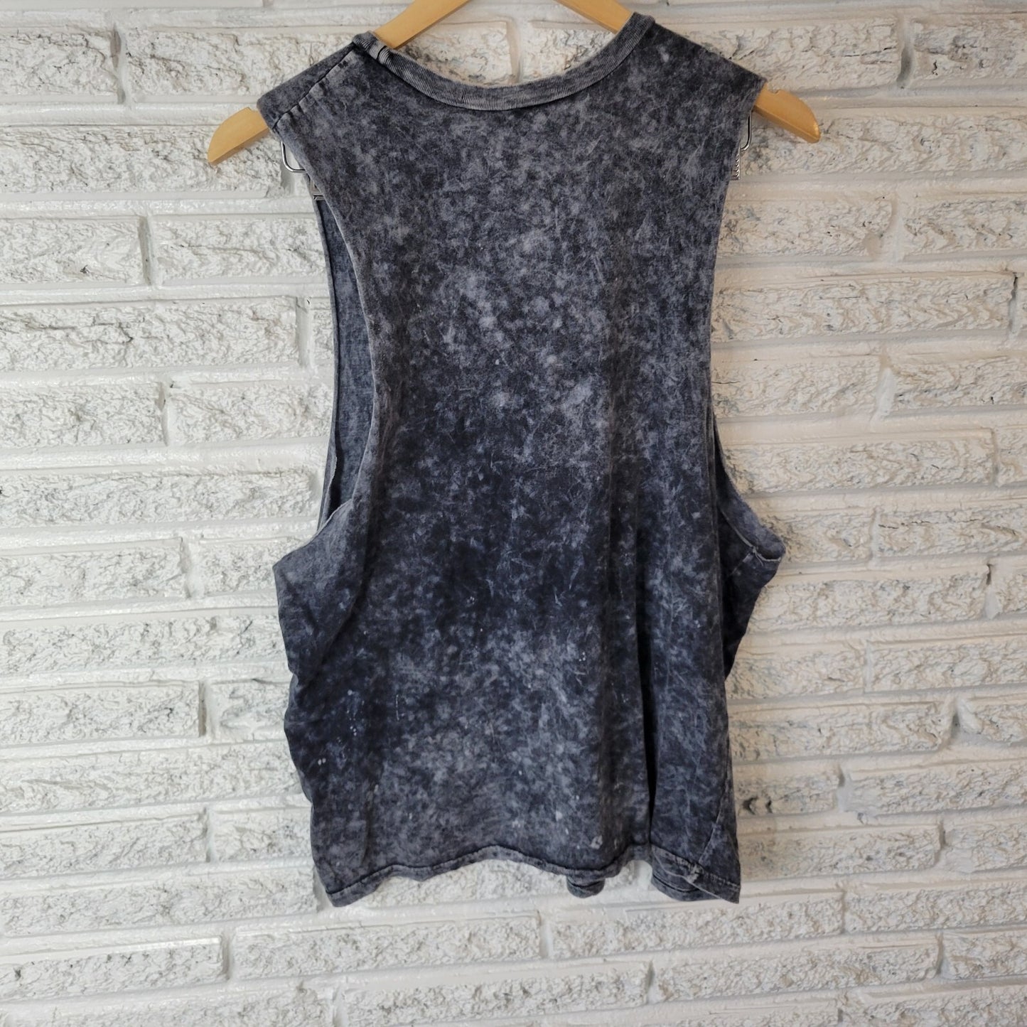 Harley Quinn Womens Top XL Tank Skull Bags Blue Cotton Lightweight Batman Comfy