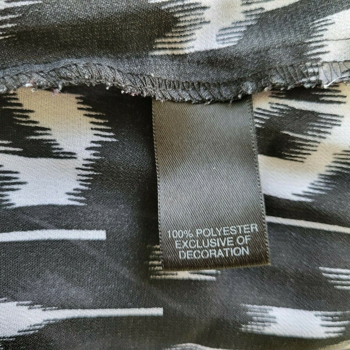 Avenue Womens Top 26 28 Plus 3/4 Sleeves Black Geometric Sequins Sheer Lace