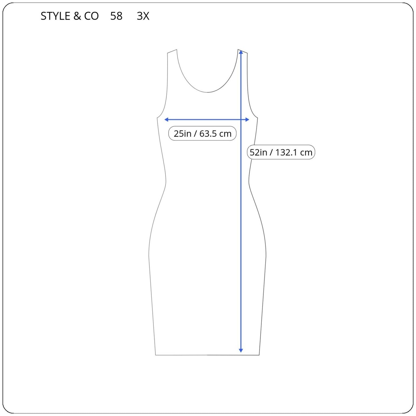 Style&co. Womens Plus 3X Gray Black Sleeveless V-Neck Midi Shift Knit Dress