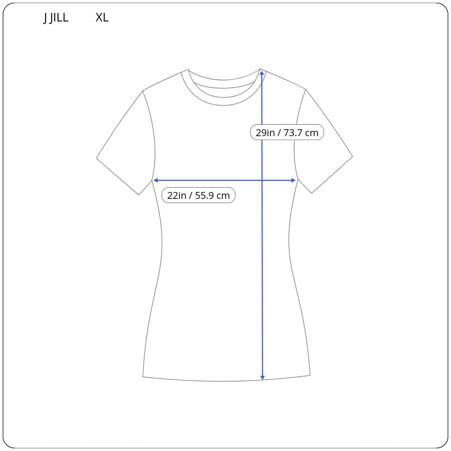 J Jill Womens Top Extra Large XL Tee Pima Shirttail Daisies Black Cotton Casual