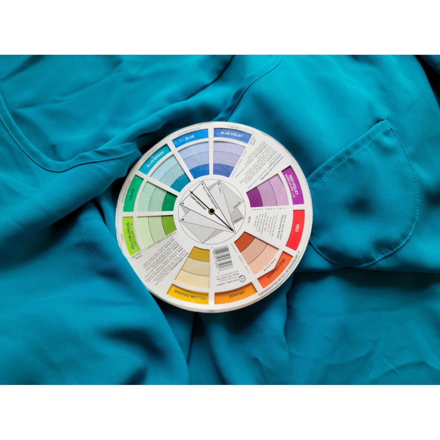 Valerie Stevens Womens Top 1X Plus Ruched 3/4 Sleeve Button Up Polyester Blue