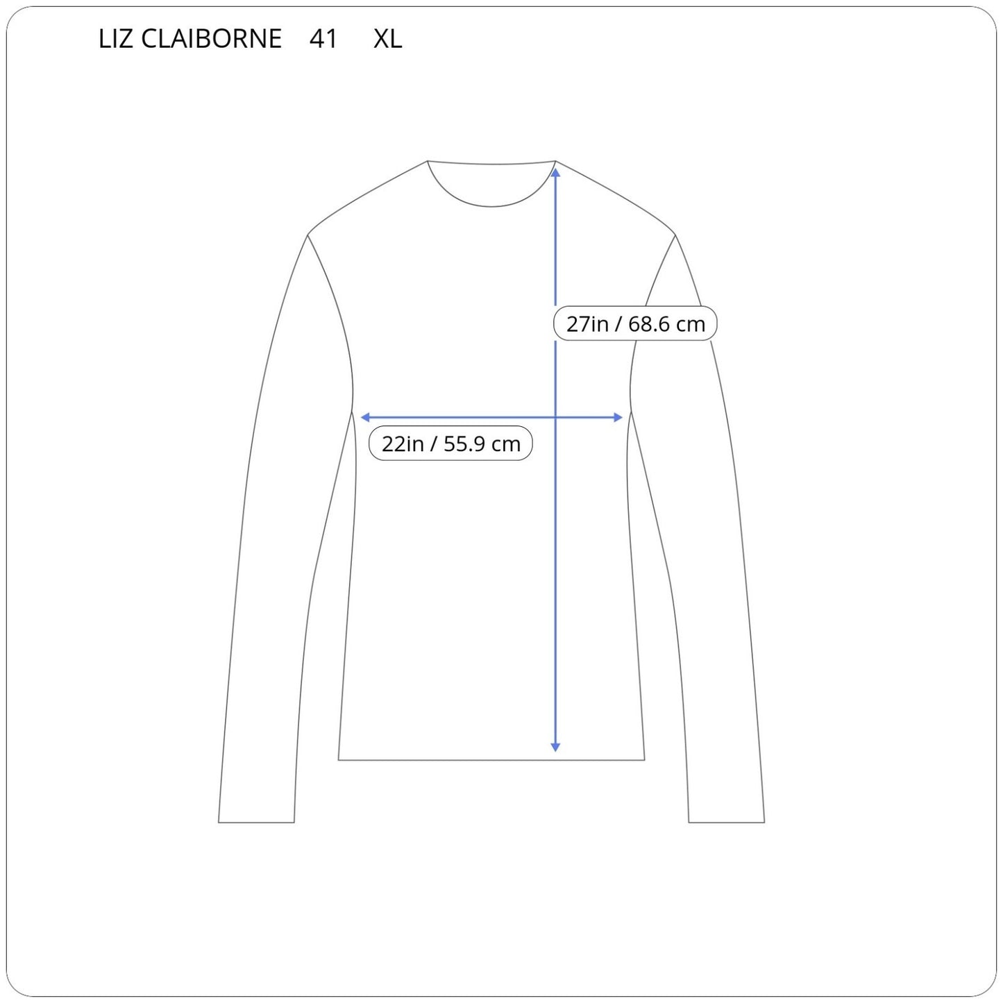 Liz Claiborne Womens Top XL Long Sleeve Gray Pleated Keyhole Lightweight Office