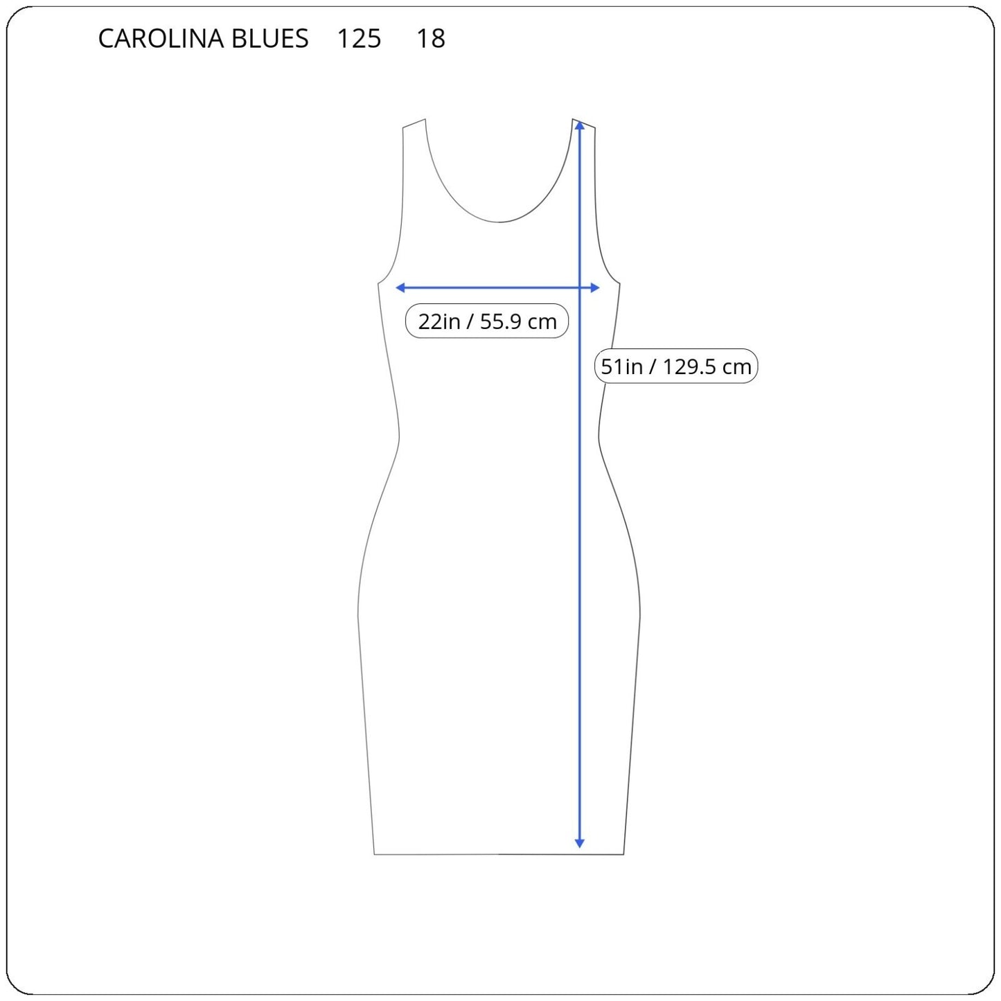 Carolina Blues Womens Dress 18 Plus Sleeveless Side Buttons Cotton Blue Stripe