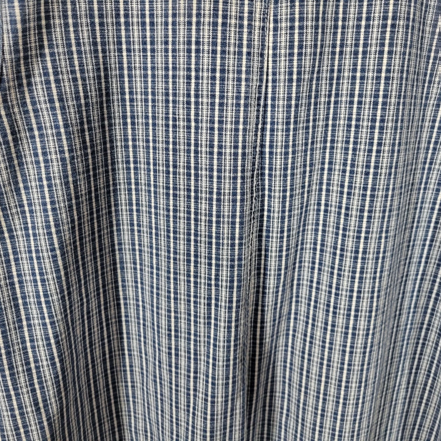 Carolina Blues Womens Dress 18 Plus Sleeveless Side Buttons Cotton Blue Stripe