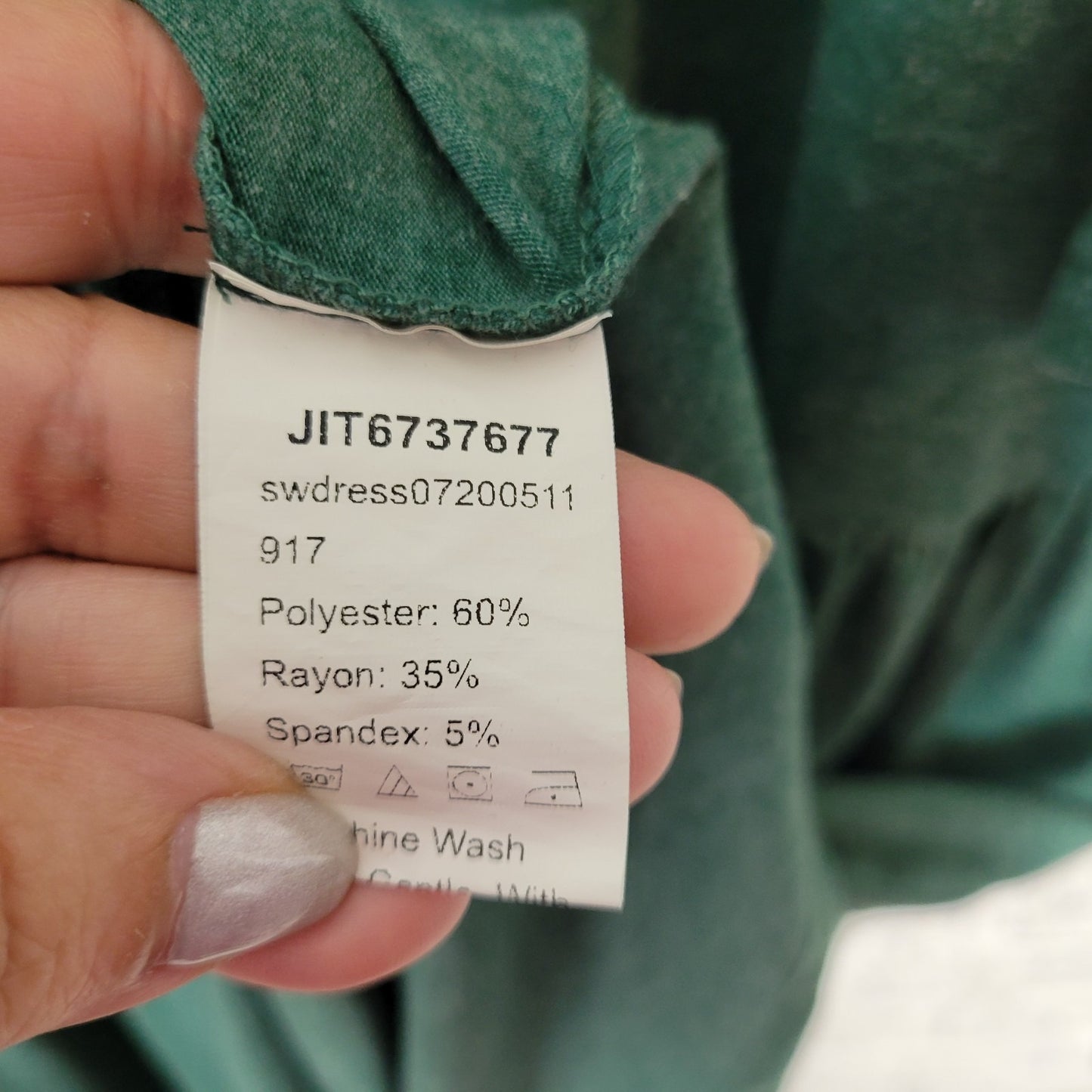 Shein Curve Womens Dress 3XL Plus Bell Sleeve Green Comfy Casual Knee Length