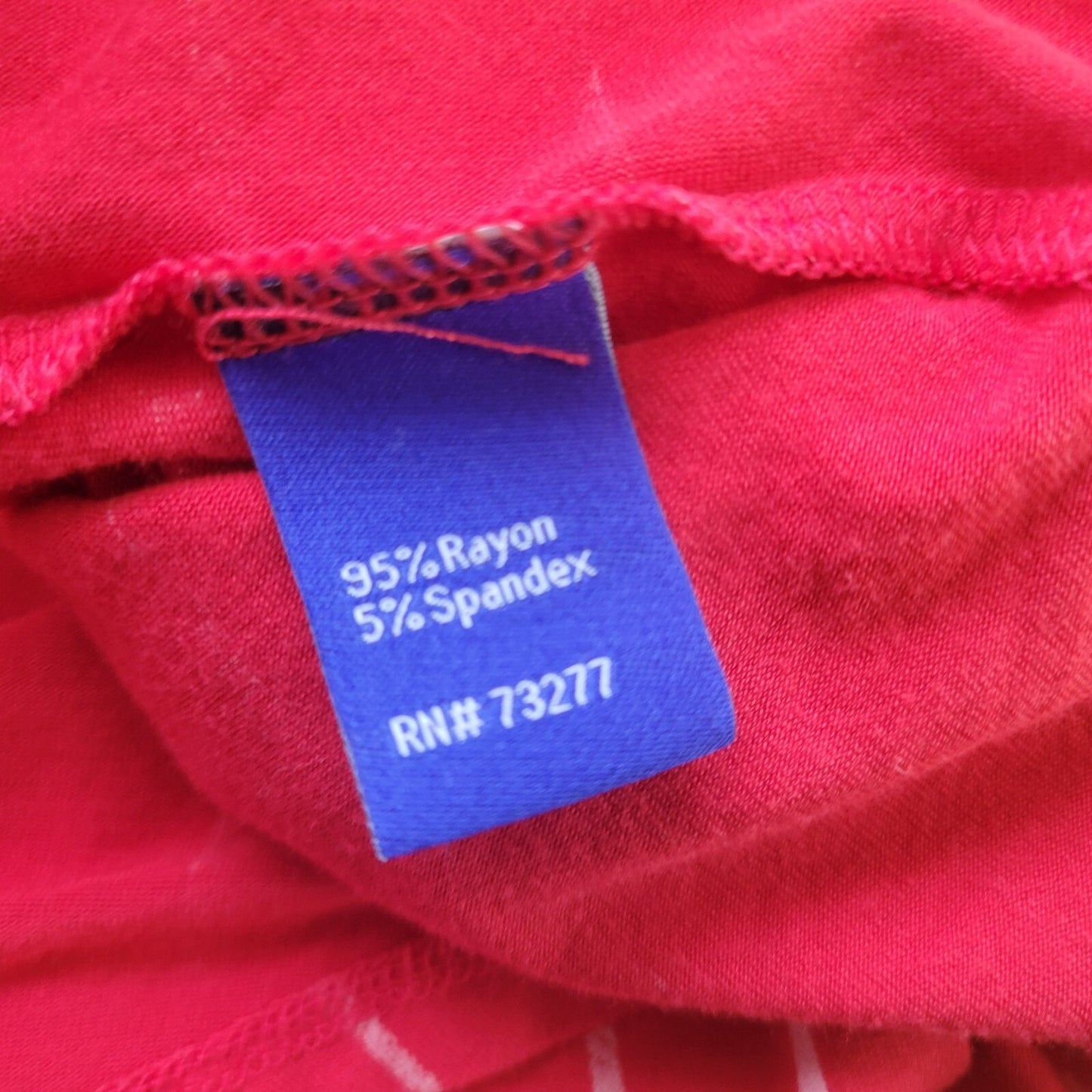 Apt 9 Womens Top Extra Large Tee Short Sleeve Red Stripe Casual Lightweight