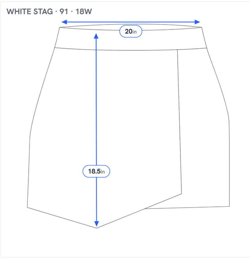 White Stag Skort 18W Beige White Plaid Cotton Zip Pockets Plus Short PLA14E