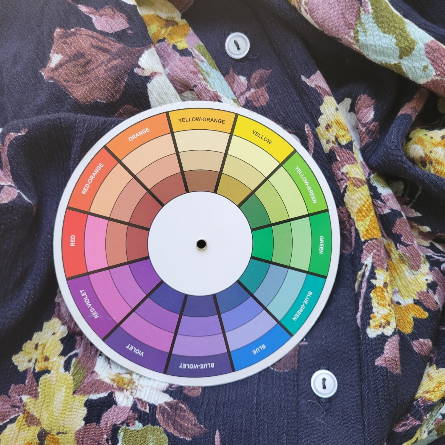 Japparel Women Dress 1X Plus Fit Flare Roll Tab Sleeve Blue Floral Crinkle Crepe