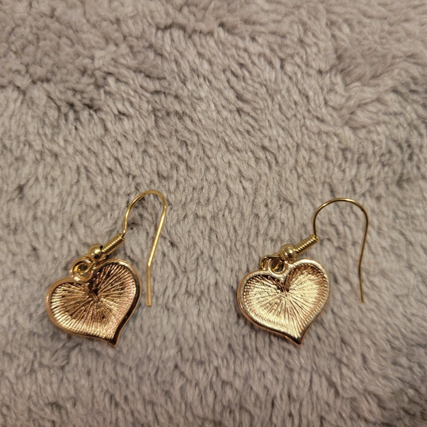 Fourth of July Patriotic Women Earrings USA Flag Heart Hanging Dangle Zinc Alloy