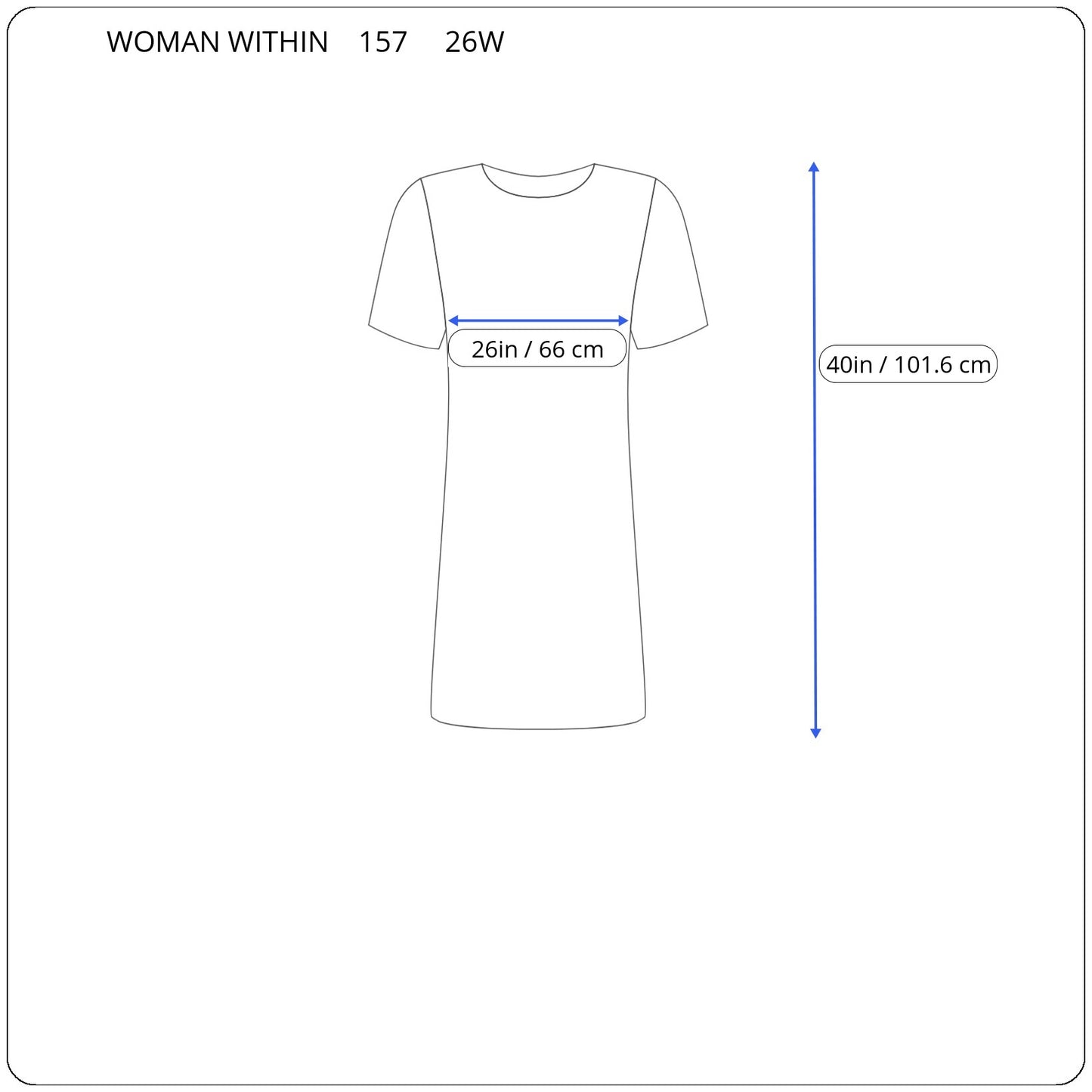 Woman Within 26W Plus Blue White Tie Dye V-Neck Short Sleeve Rayon Dress TIE33E