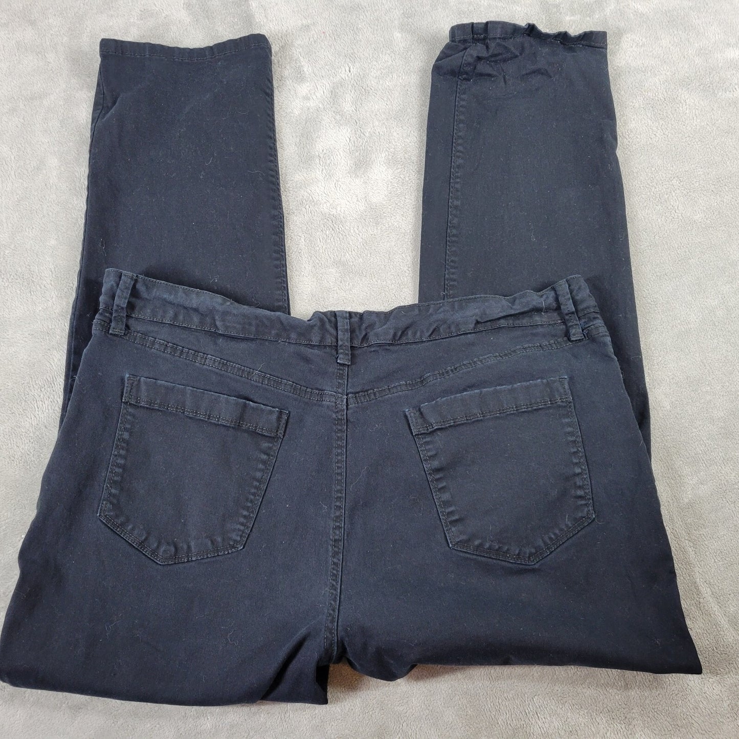 Bandolino Womens Pants 18 Plus Amy Black Zip Fly Elastic Waist Casual Comfy