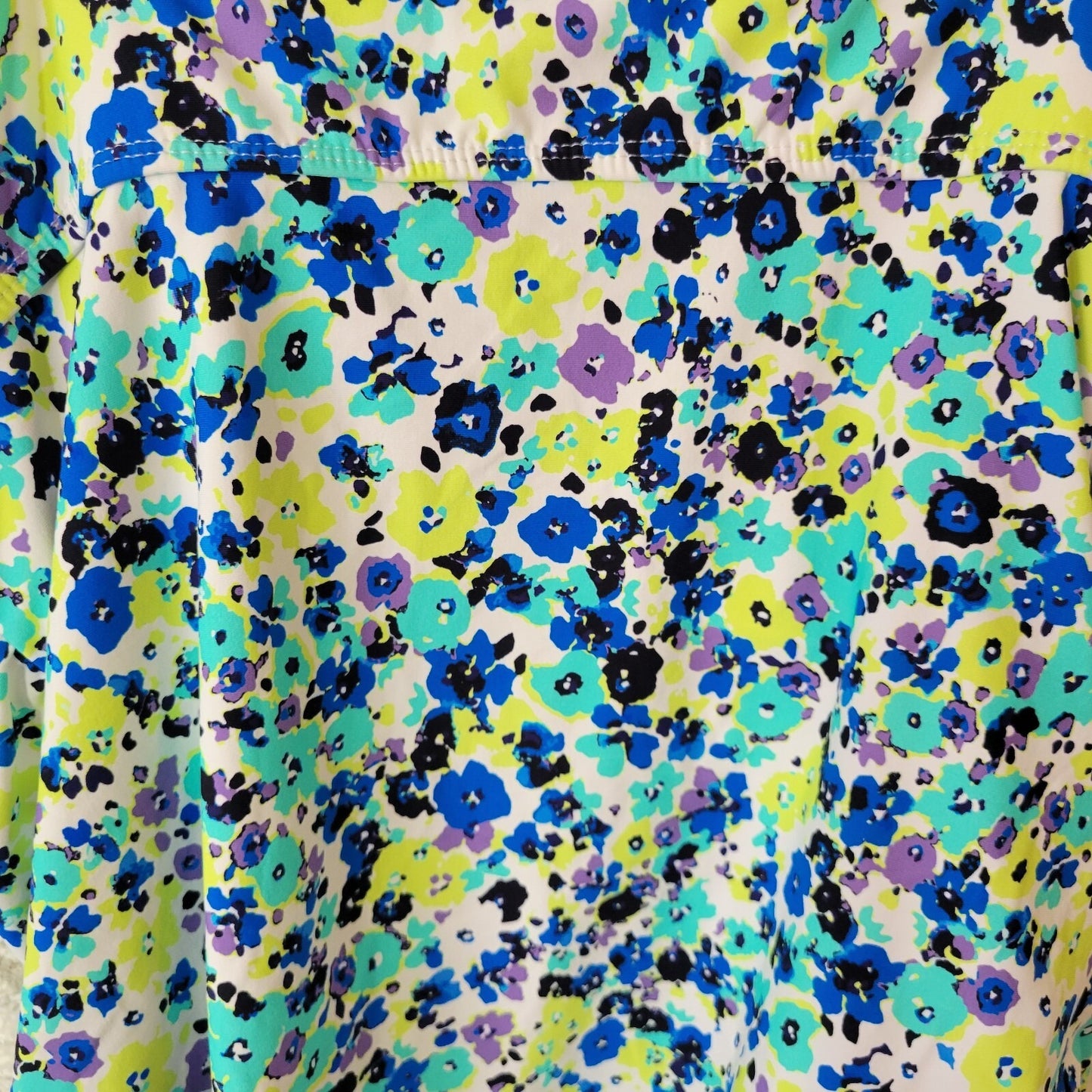 Anne Cole Womens Swim Top XXL Adjustable Spaghetti Blue Green Floral Underwire