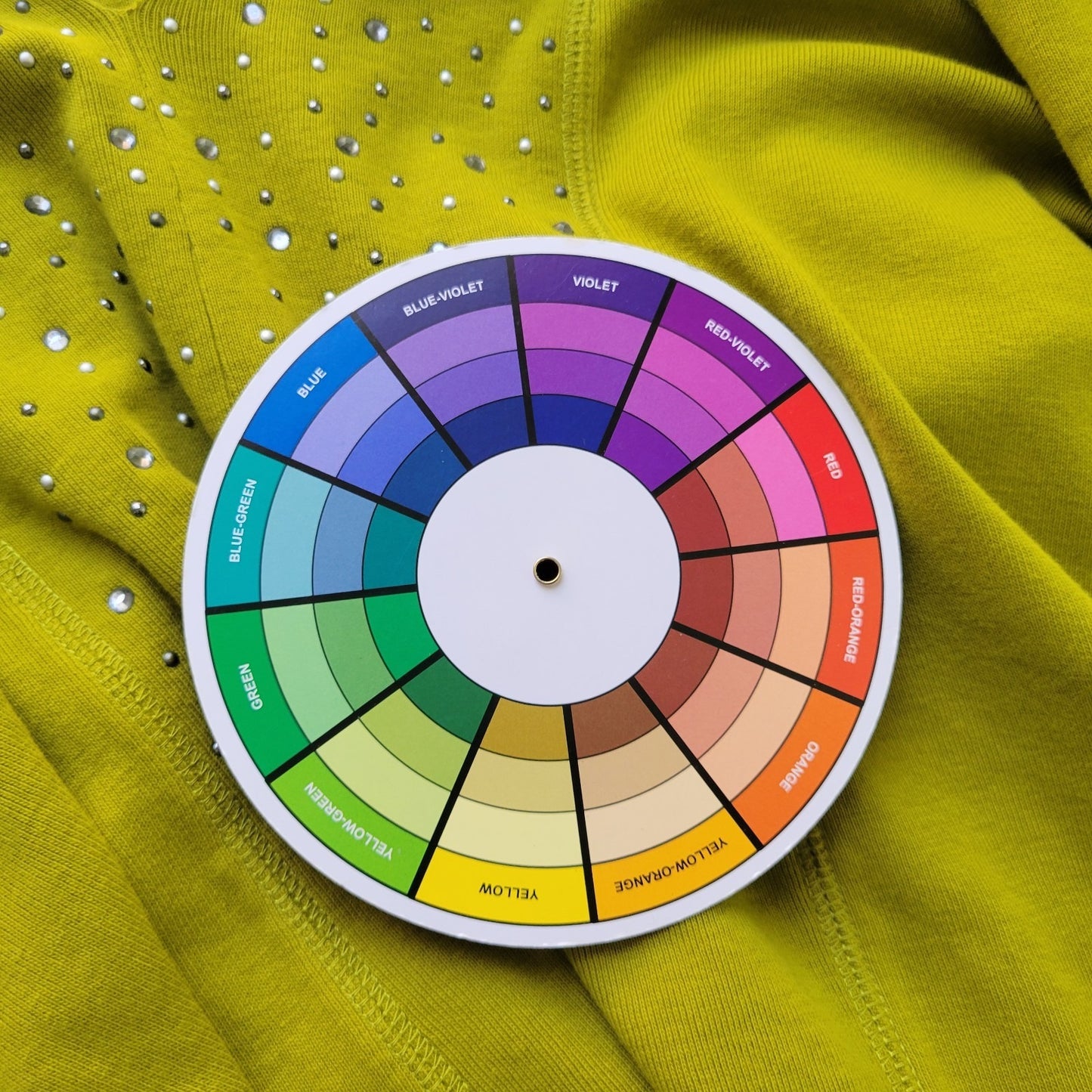 Rafaella Studio Womens Top 3X Plus Knit 3/4 Sleeve Green Cotton Rhinestone Comfy