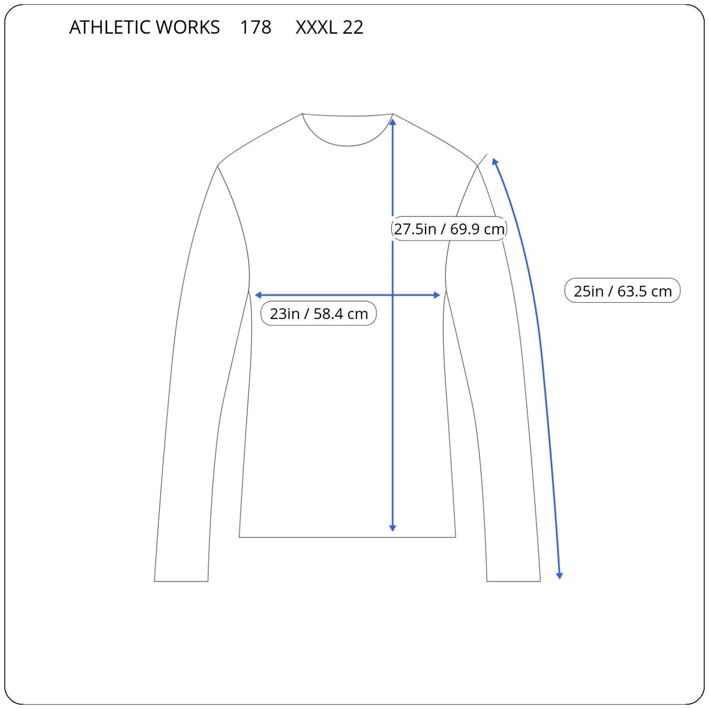 I Love Teaching  Womens Top XXXL 22 Plus Tee Long Sleeve Black Athletic Works