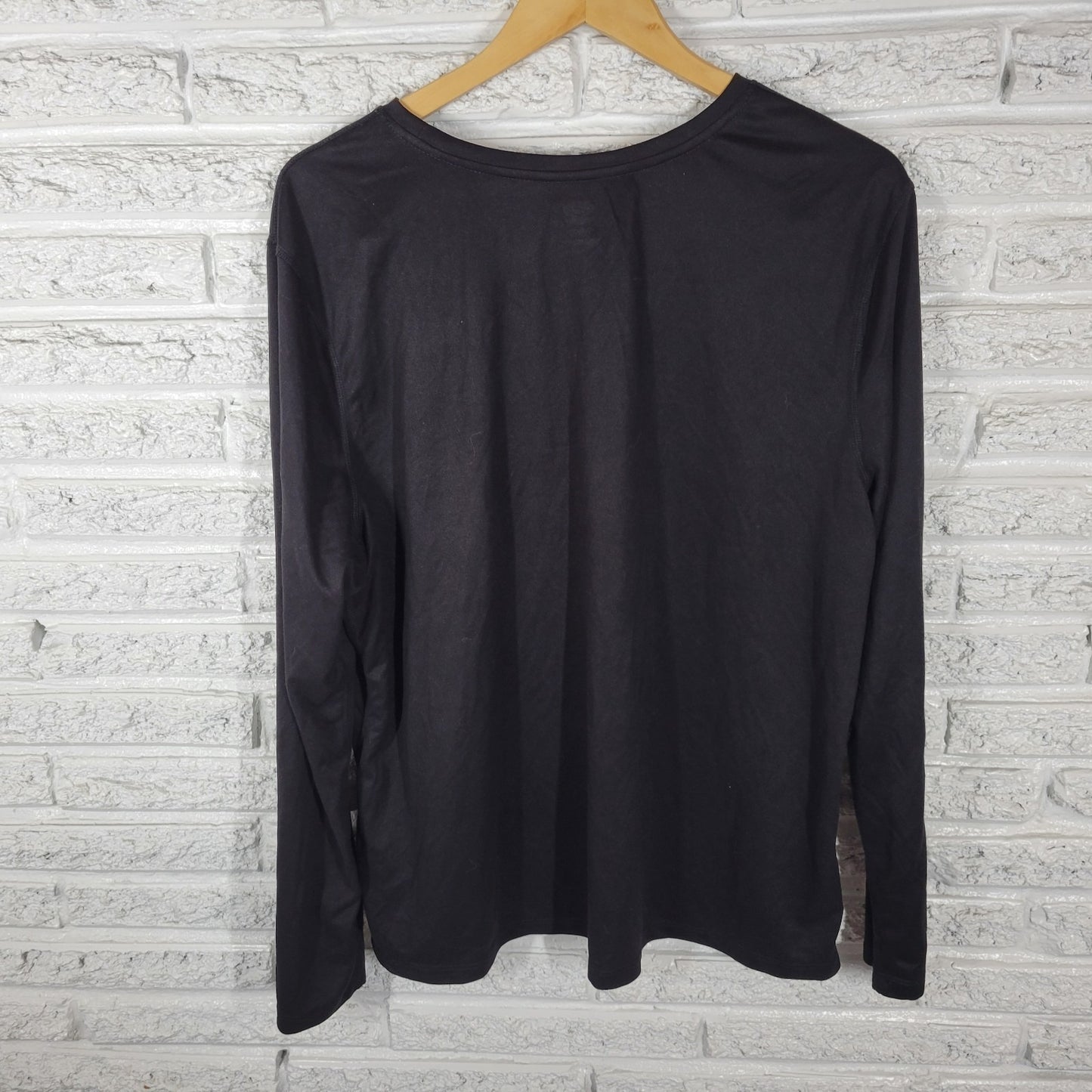 I Love Teaching  Womens Top XXXL 22 Plus Tee Long Sleeve Black Athletic Works