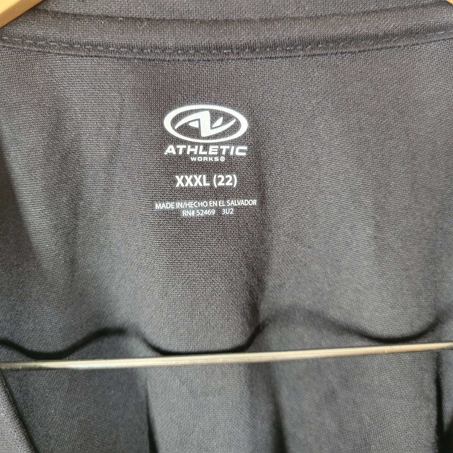 I Love Teaching  Womens Top XXXL 22 Plus Tee Long Sleeve Black Athletic Works