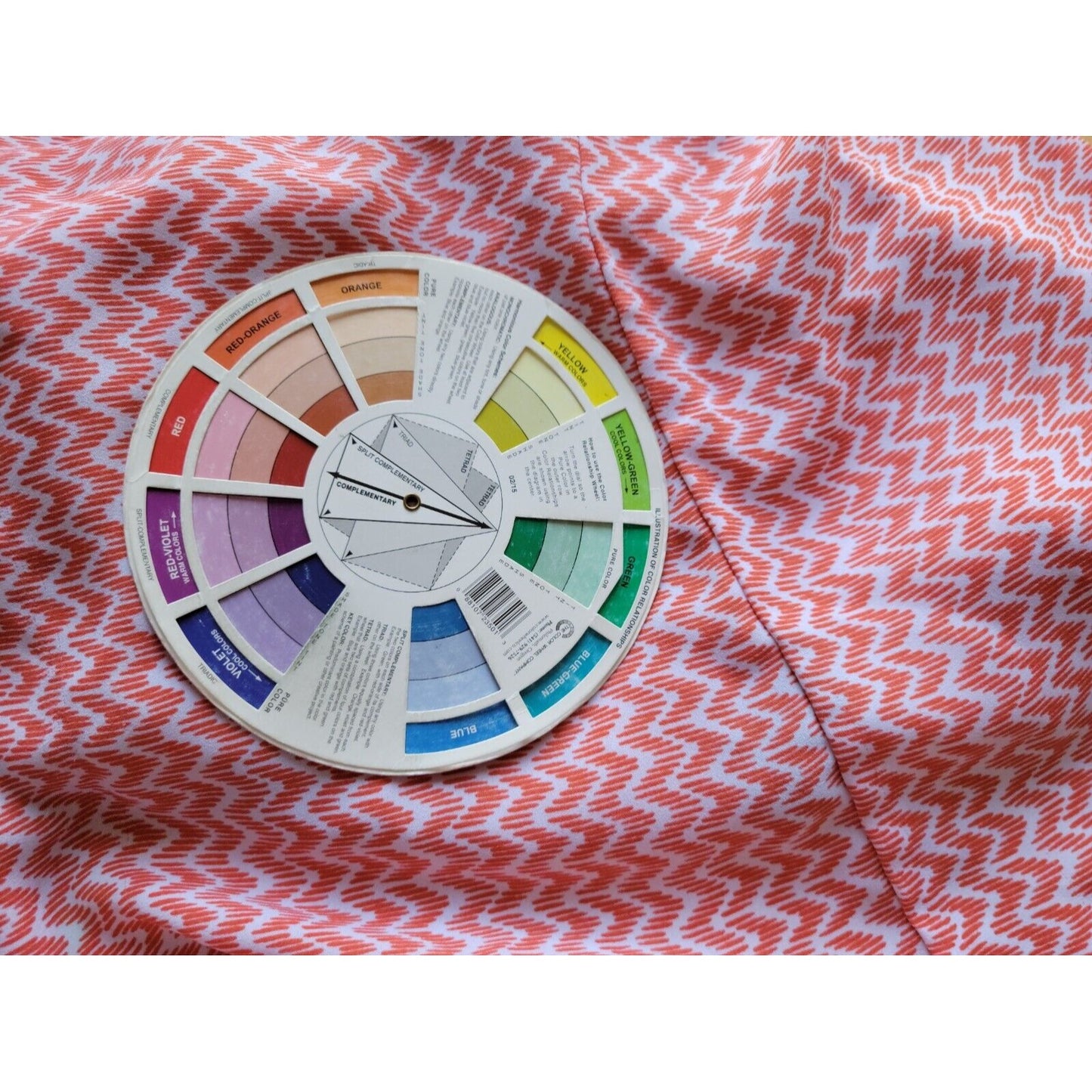 Zac Rachel Women Top 3X Sleeveless Orange Geometric Button Up Collar Lightweight