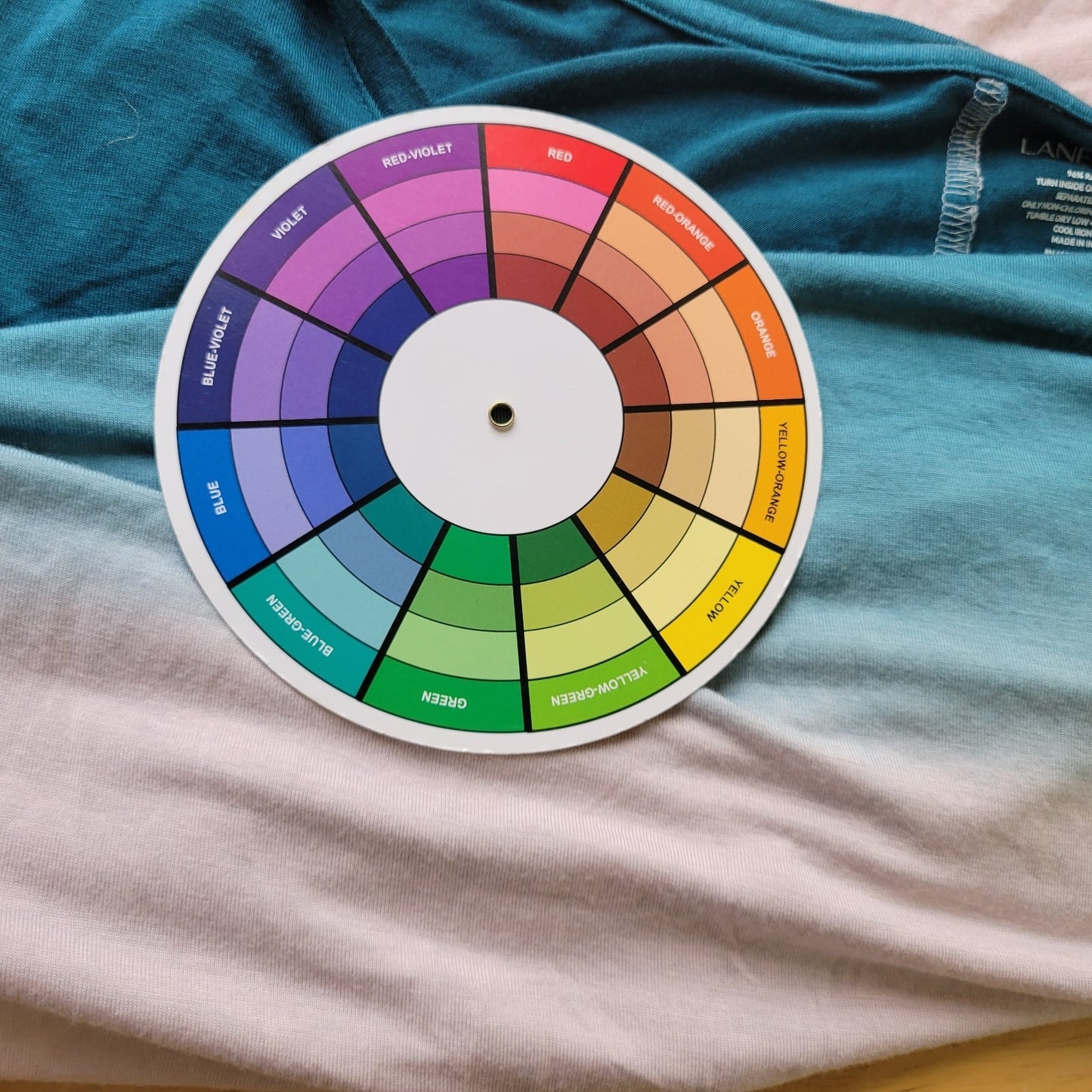 Lane Bryant Womens Top 26 28 Plus Tee Tunic Blue Ombre Comfy Casual Rayon Blend