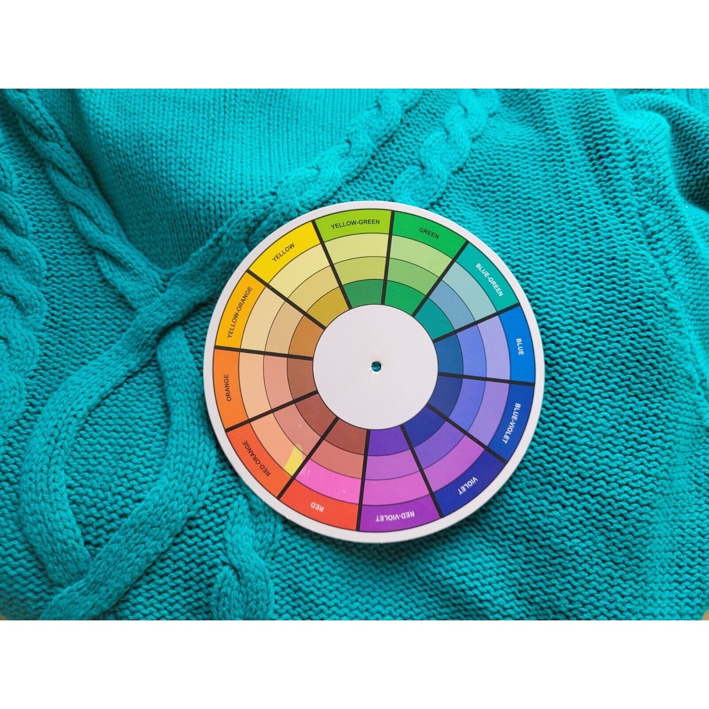 Chaps Womens Sweater 3X Plus Pullover Cable Knit Blue Green Cotton Blend Casual