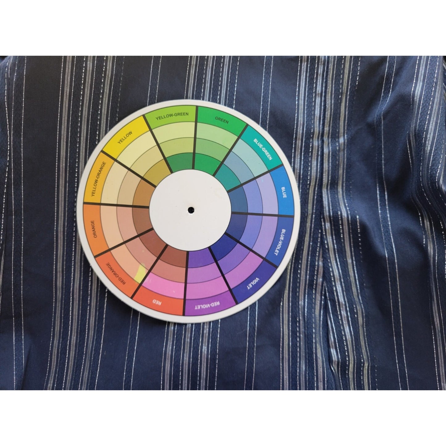 Ana Womens Top 3X Plus Long Sleeve Button Up Blue Silver Metallic Stripe Career