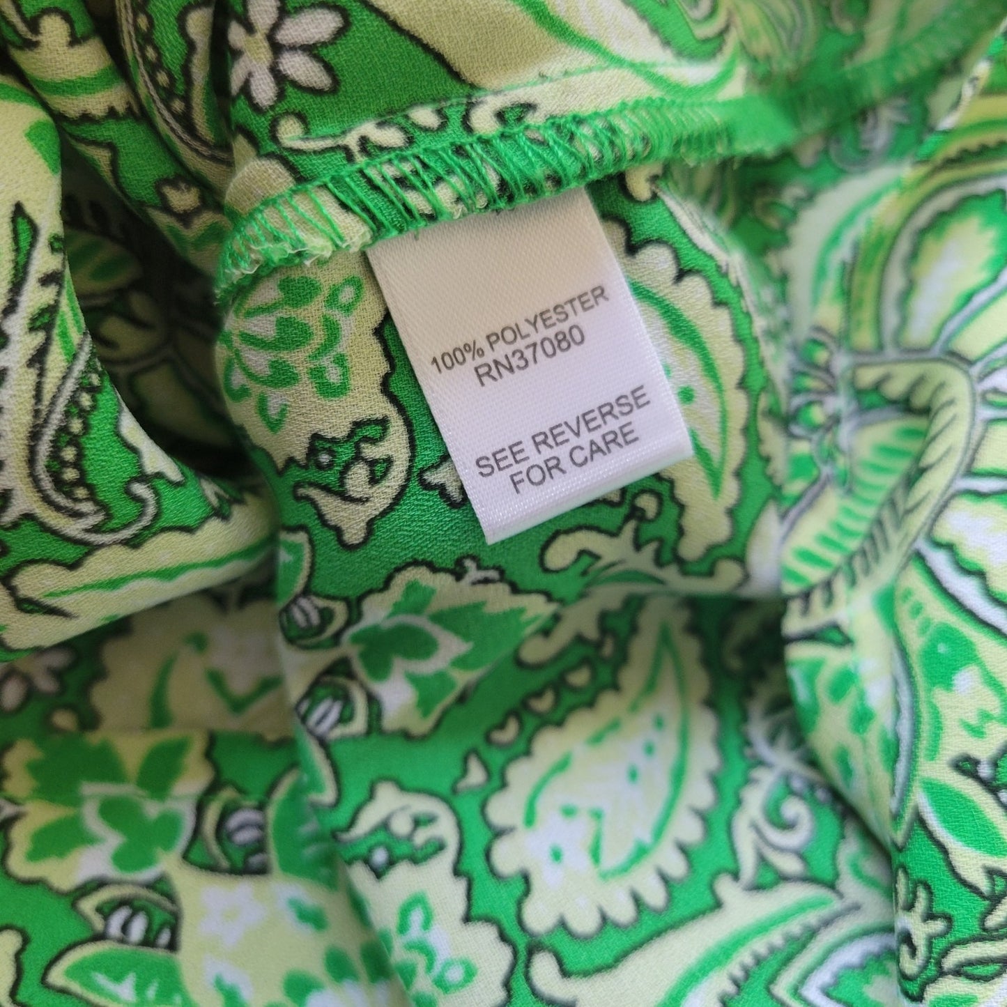 Cato Est 1946 Womens Top 18P 20P Petite Roll Tab Sleeve Green Floral Semi Sheer