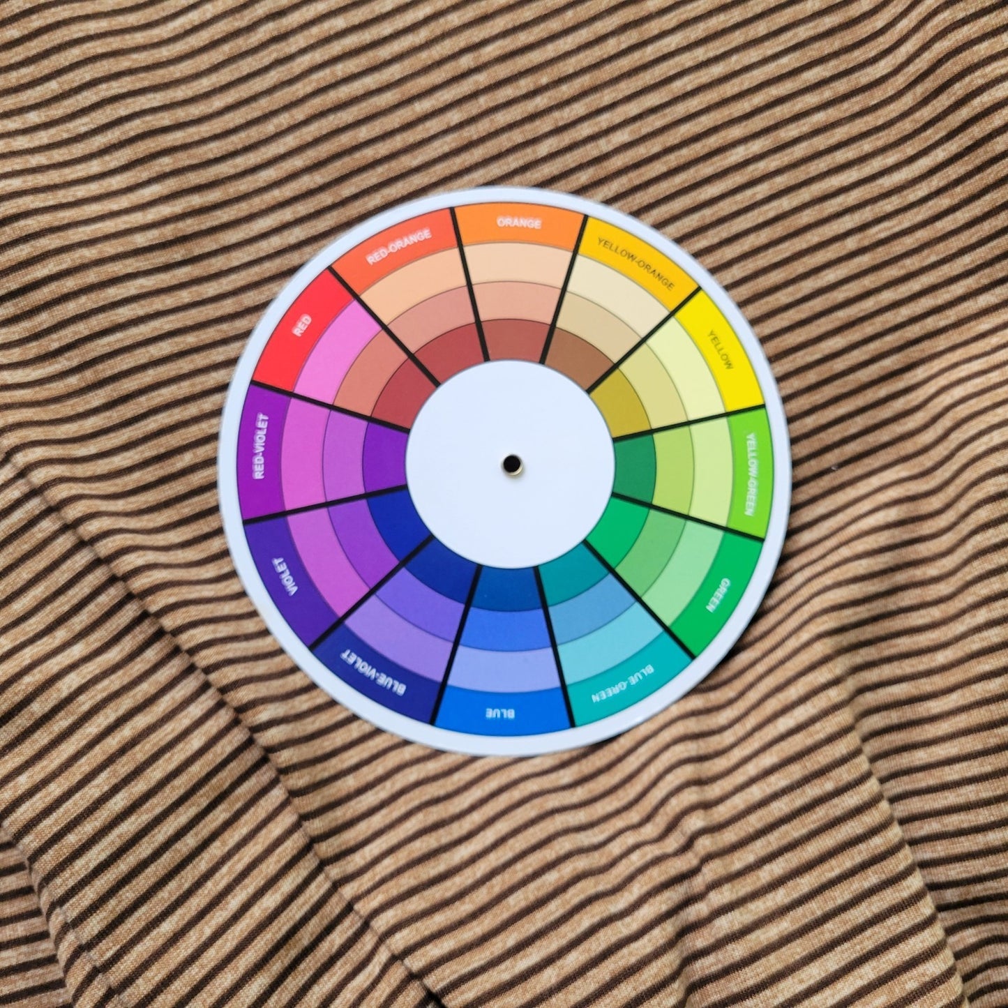 Lularoe Womens Top 3XL Plus Tee Tunic Brown Tan Stripe Poly Blend Casual Comfy