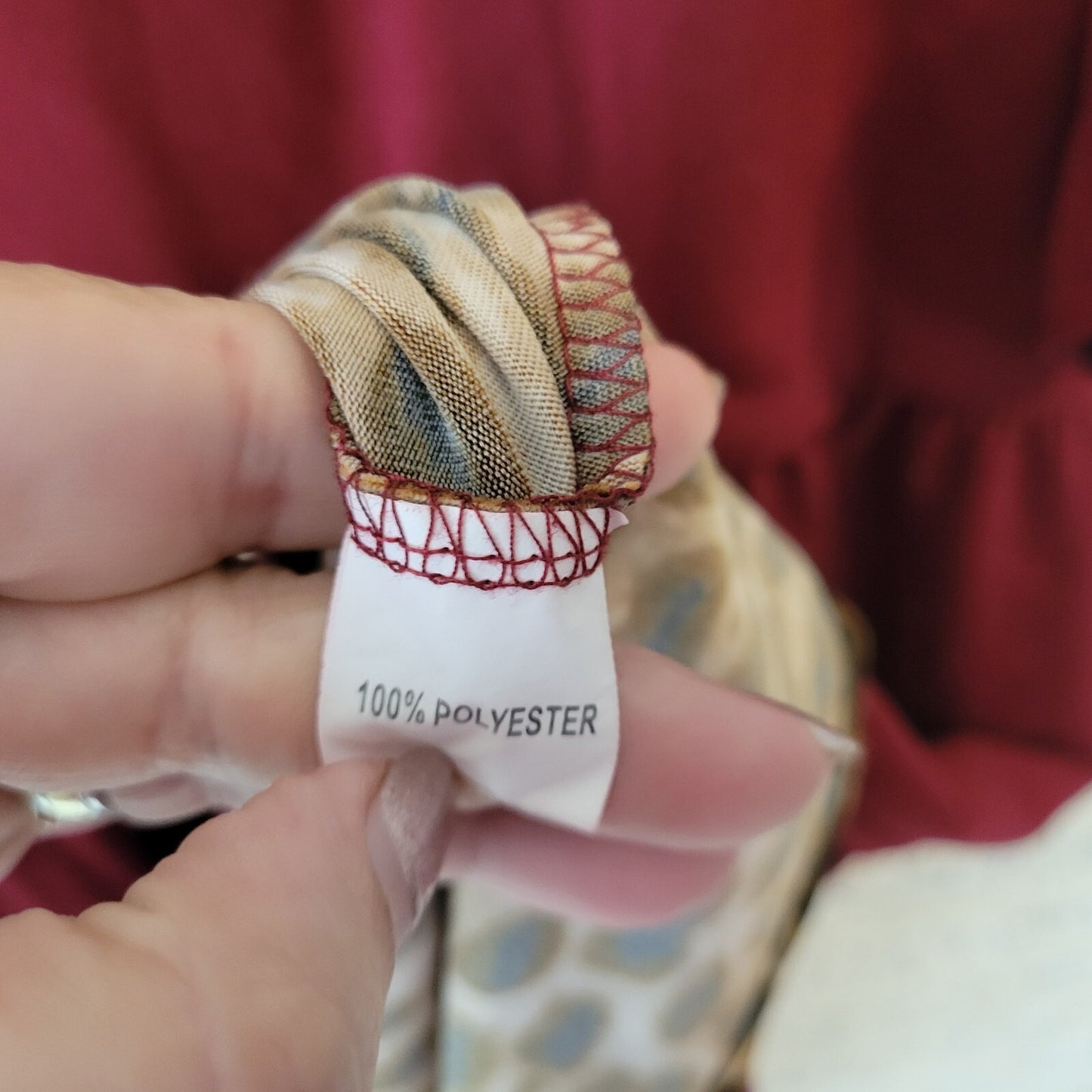 Shein Curve Womens Dress 3XL Plus Mini Bell Sleeve Pleated Burgundy Animal Print