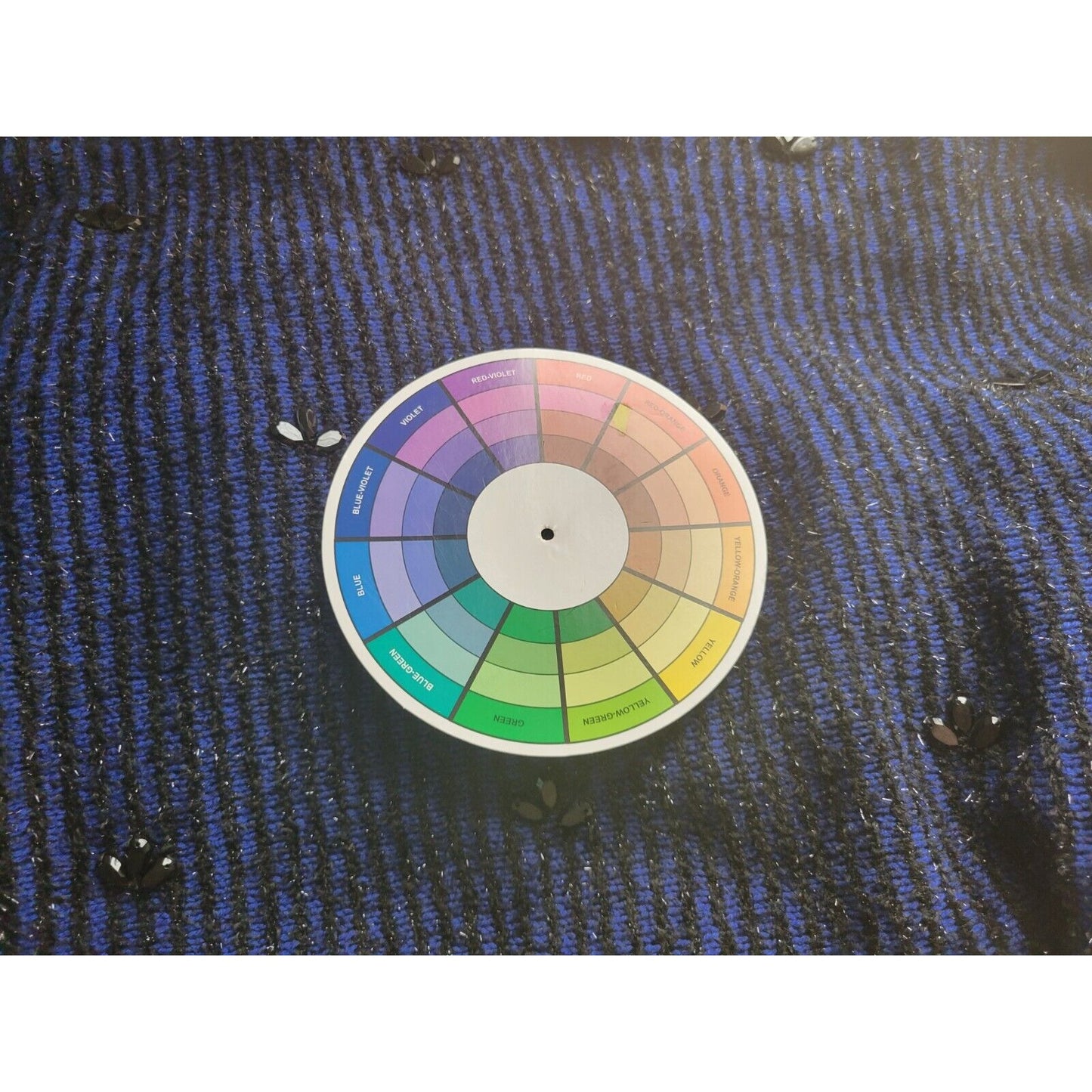 Ruby Rd Womens Sweater 2X Plus Tunic Tight Knit Blue Stripe Metallic Beaded