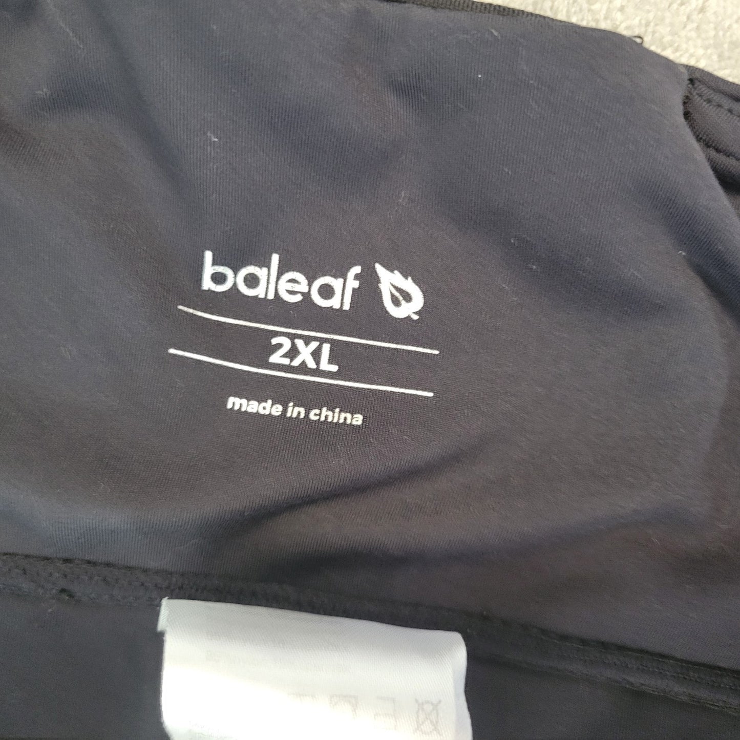 Baleaf Womens Shorts 2XL Plus LONG Biker Black Poly Blend Lightweight Pockets