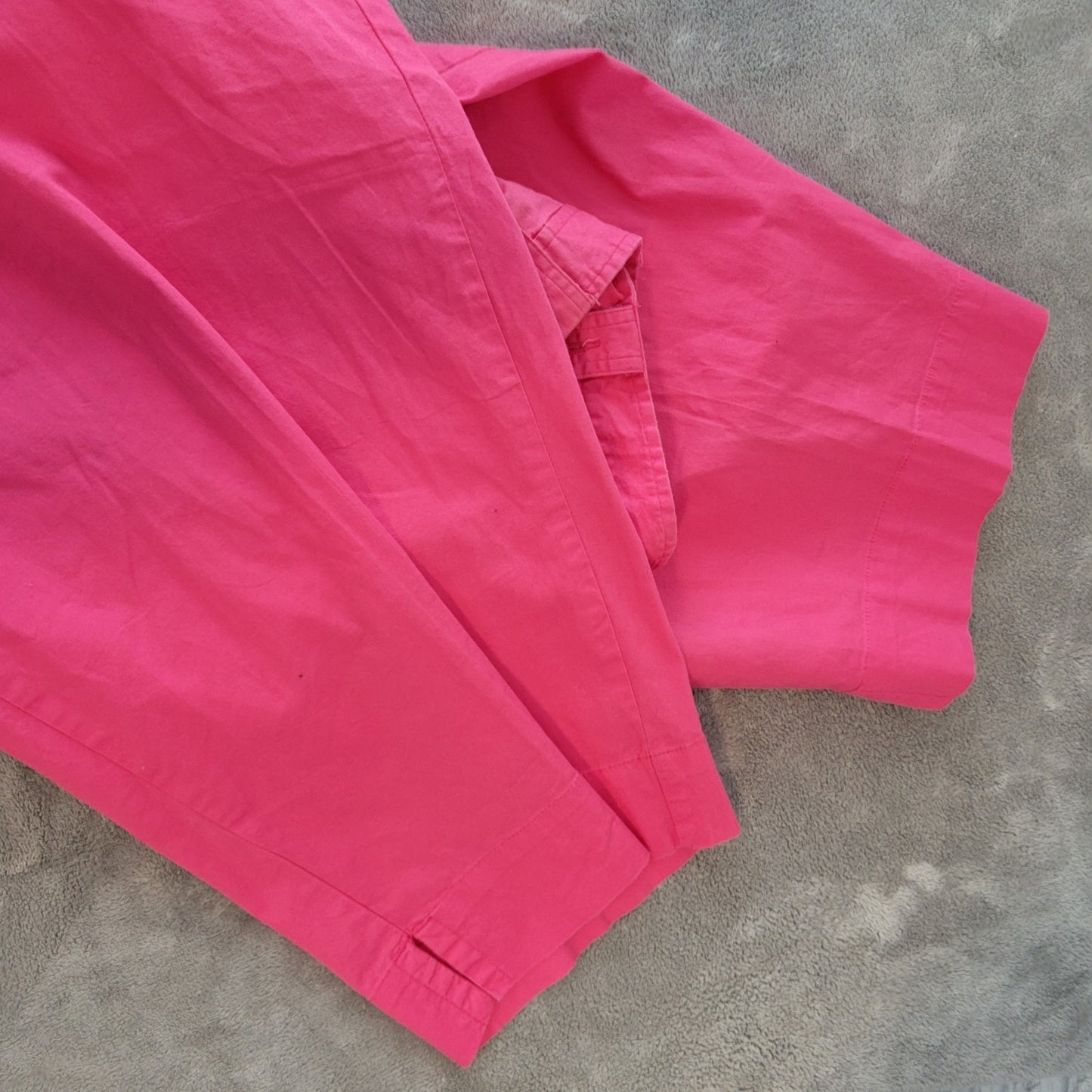 White Stag Womens Pants 22W Plus Capri Pink Lightweight Zip Fly Pockets Comfy