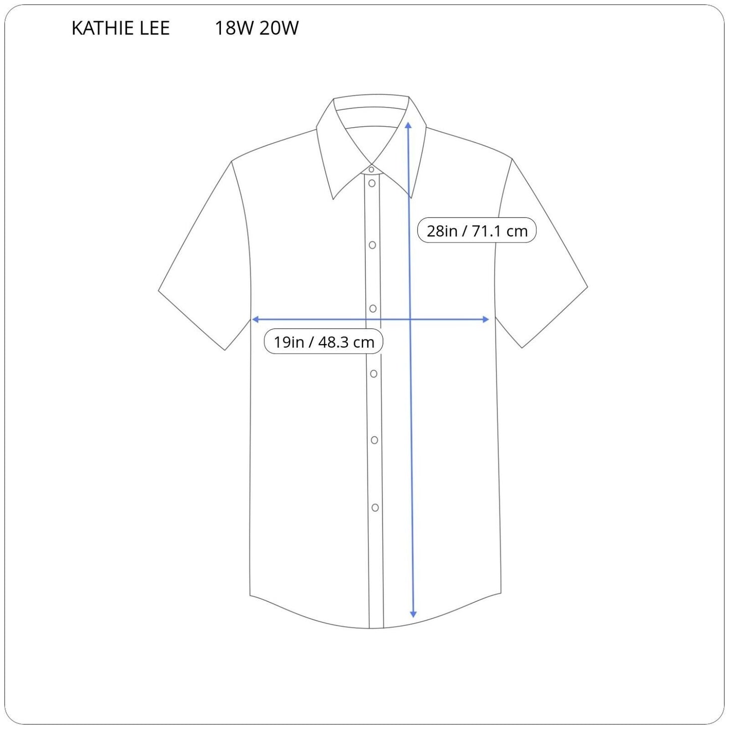 Kathie Lee Womens Top 18W 20W Plus Short Sleeve Black Lightweight Embroidered