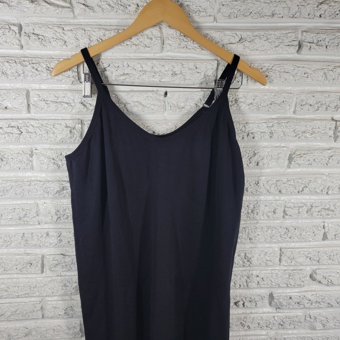 Torrid 4X Black Seamless Smoothing Slip Dress Scoop Neck Straps BLA107E