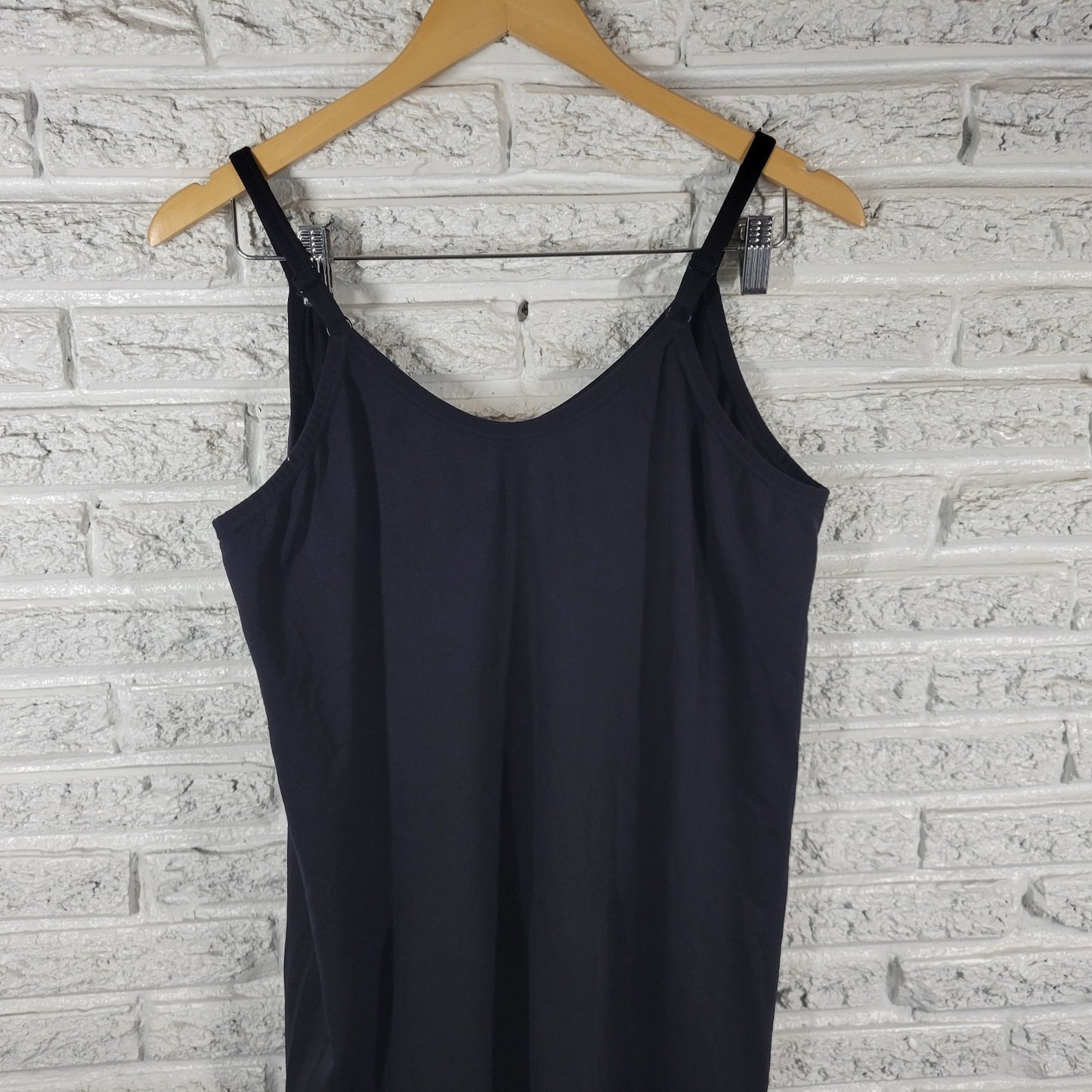 Torrid 4X Black Seamless Smoothing Slip Dress Scoop Neck Straps BLA107E