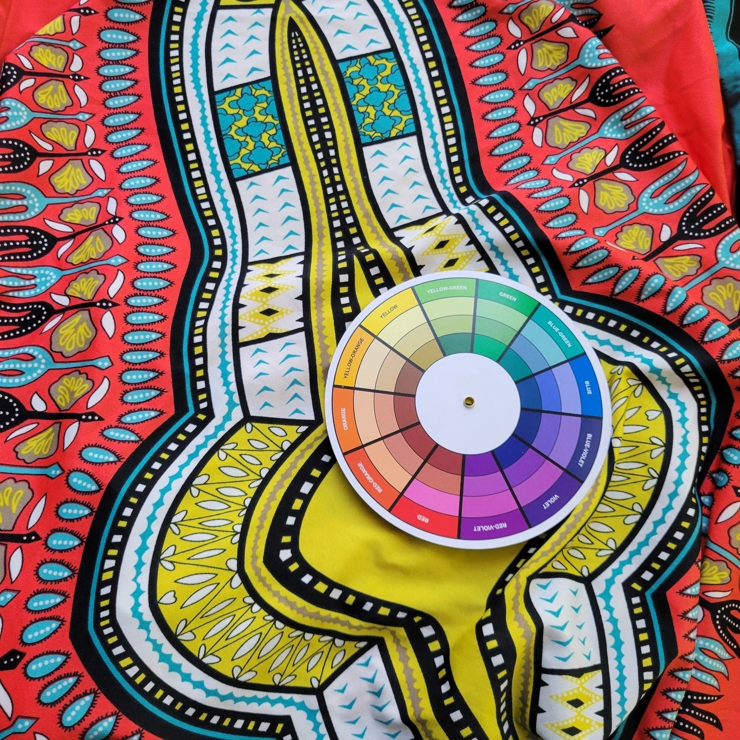 Ashley Stewart Women Dress 22 24 Plus Lagenlook Midi Layer Overlay Red Geometric