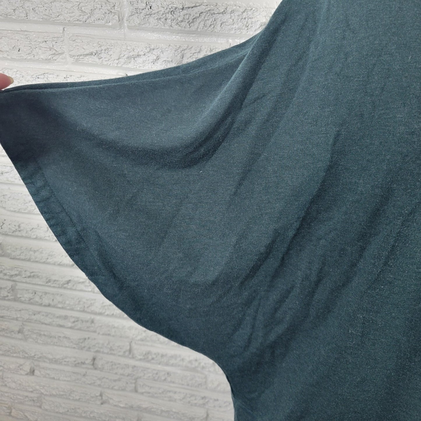 Tahari Women Sweatshirt XL Dolman Sleeve Oversized Turtleneck Green Casual Comfy