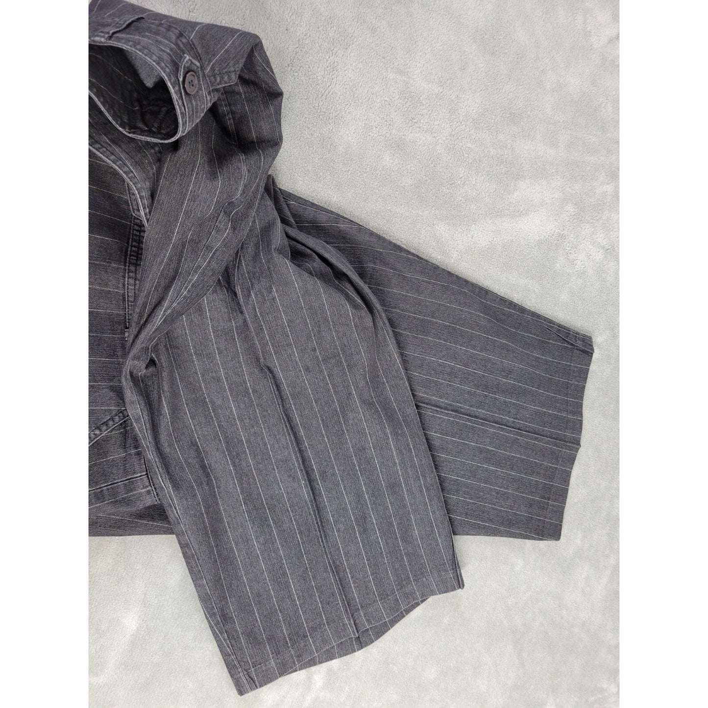 Cato Womens Pants 24W Plus Capri Black Stripe Cotton Blend Casual Stretchy Zip