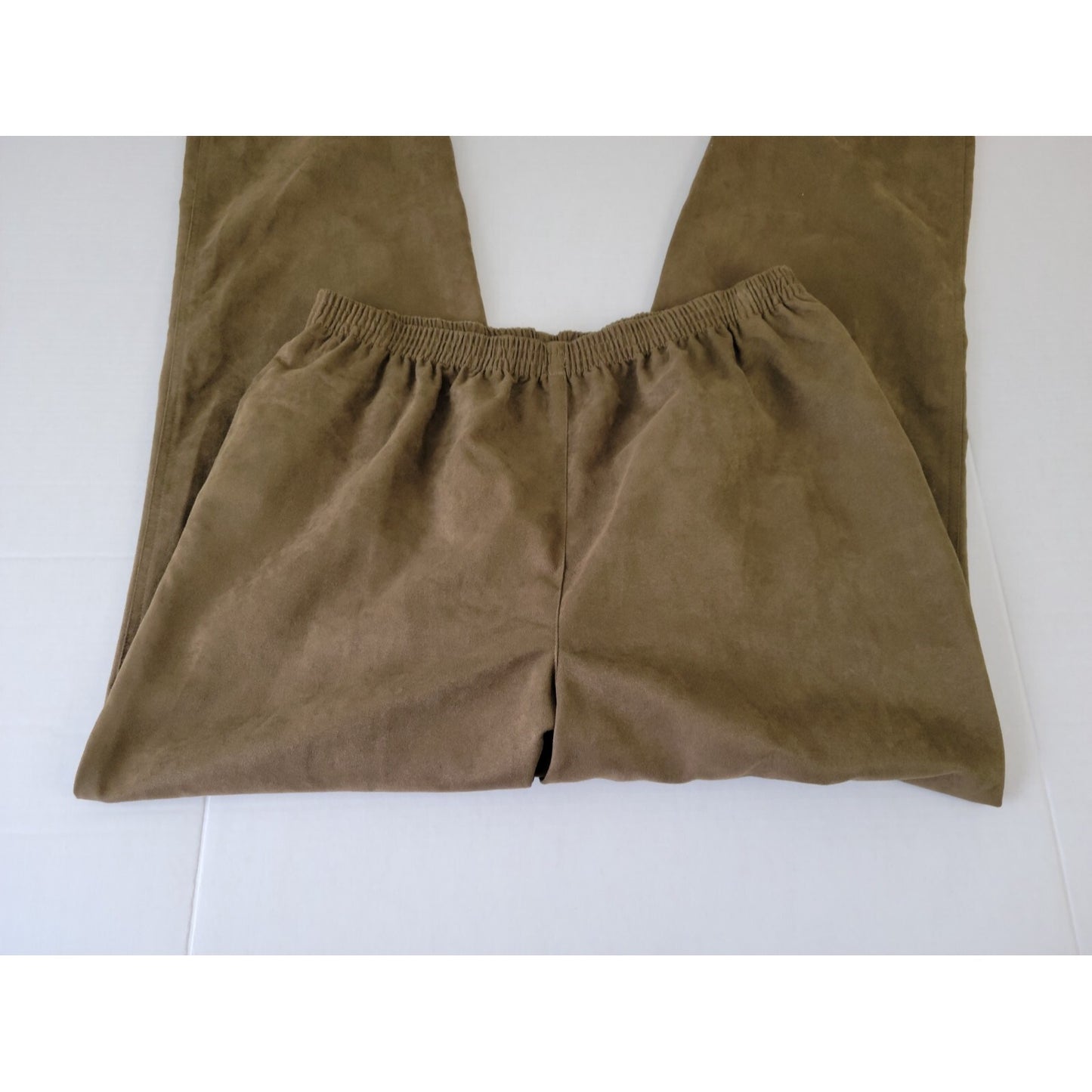 Stonebridge Womens Pants 1X Plus Straight Leg Pull On Comfort Polyester Brown