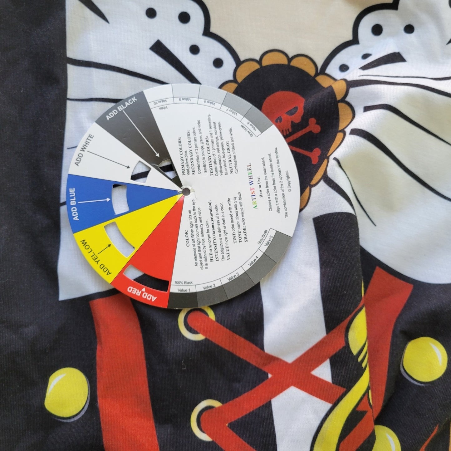 Hallloween Funny World Womens Top 3XL Plus Tee Pirate Costume Black Poly Blend