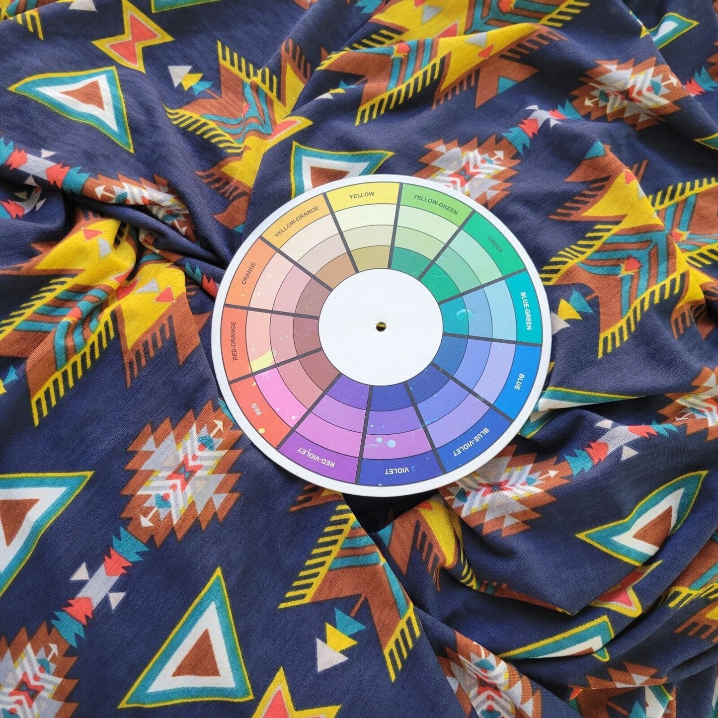 Honeyme Curvy Womens Top Extra Large XL Duster Long Blue Tribal Slit Open Career