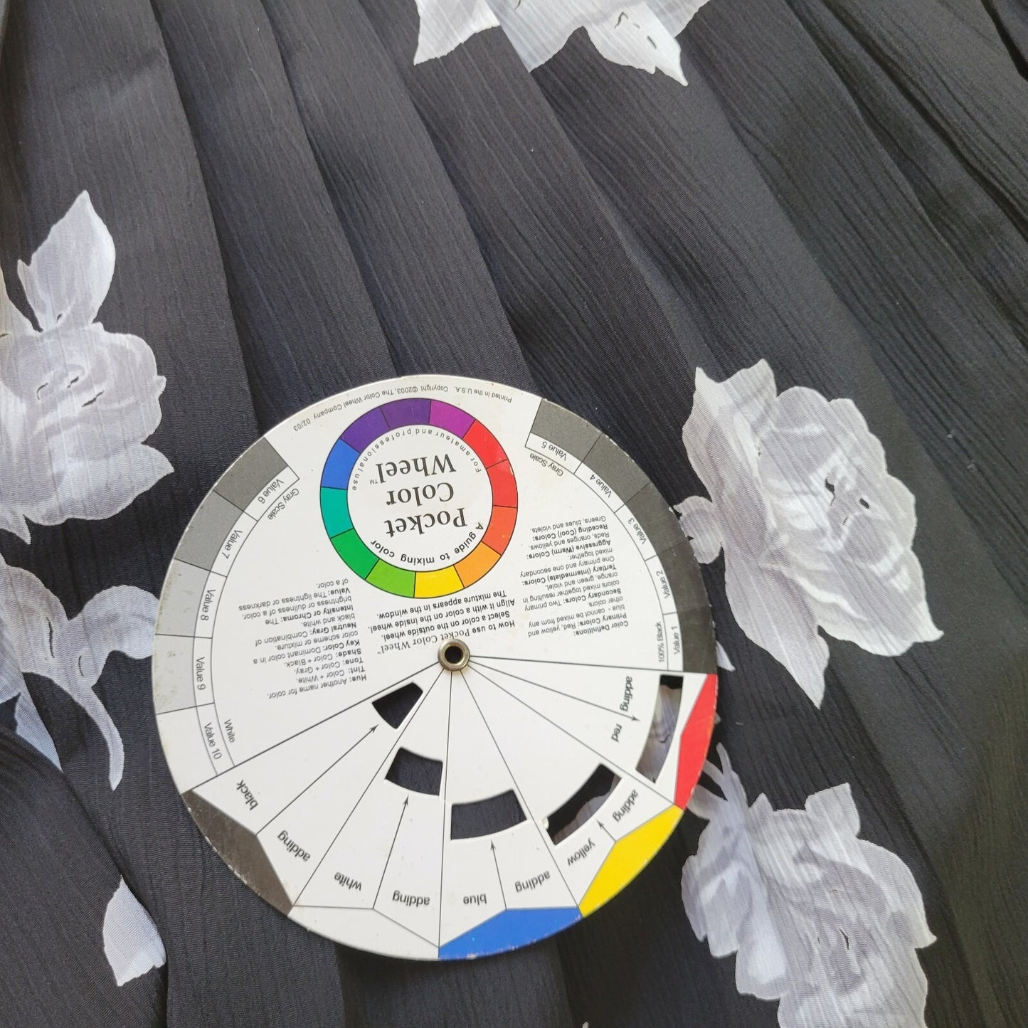 Alfred Dunner Women Skirt 22W Plus ALine Pull On Black Gray Floral Sheer Pleated