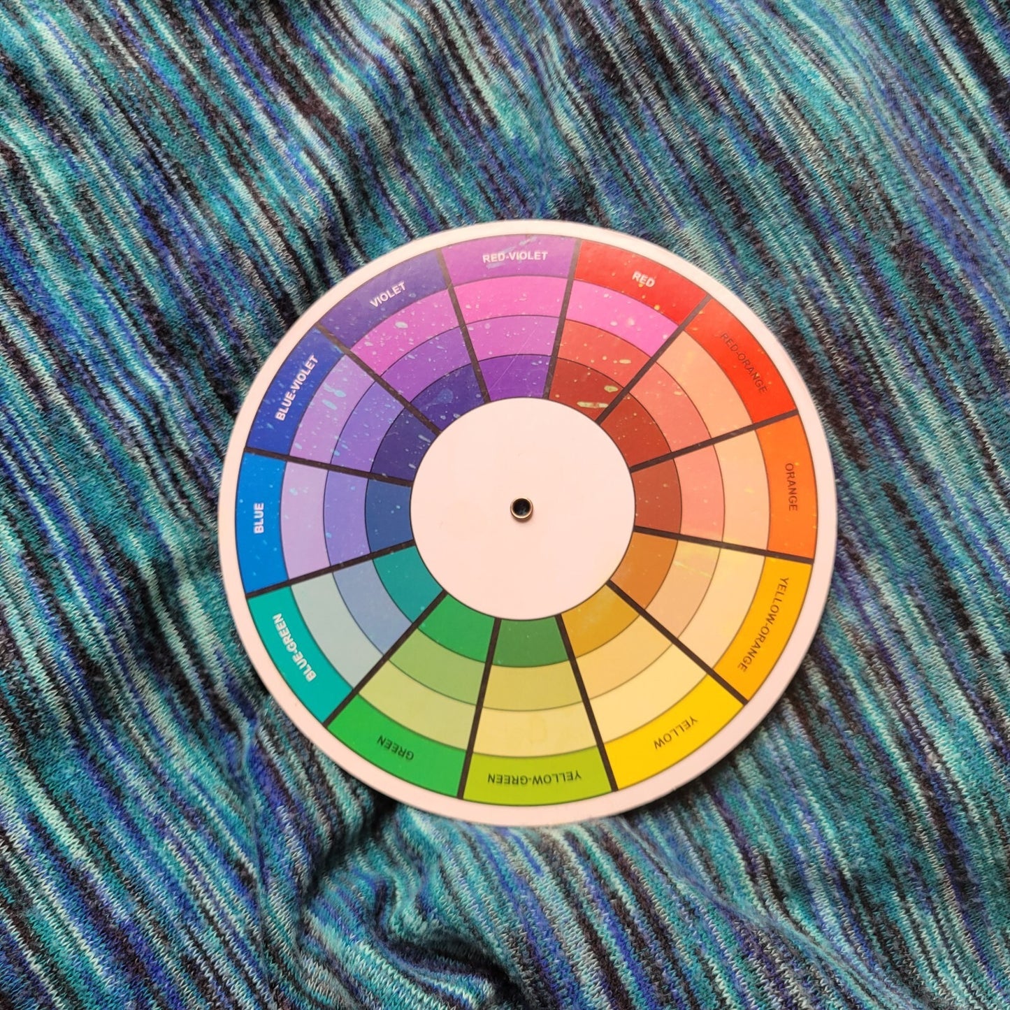 Dress Barn Womens Sweater 1X Plus Short Dolman Polyester Blue Marled Speckle