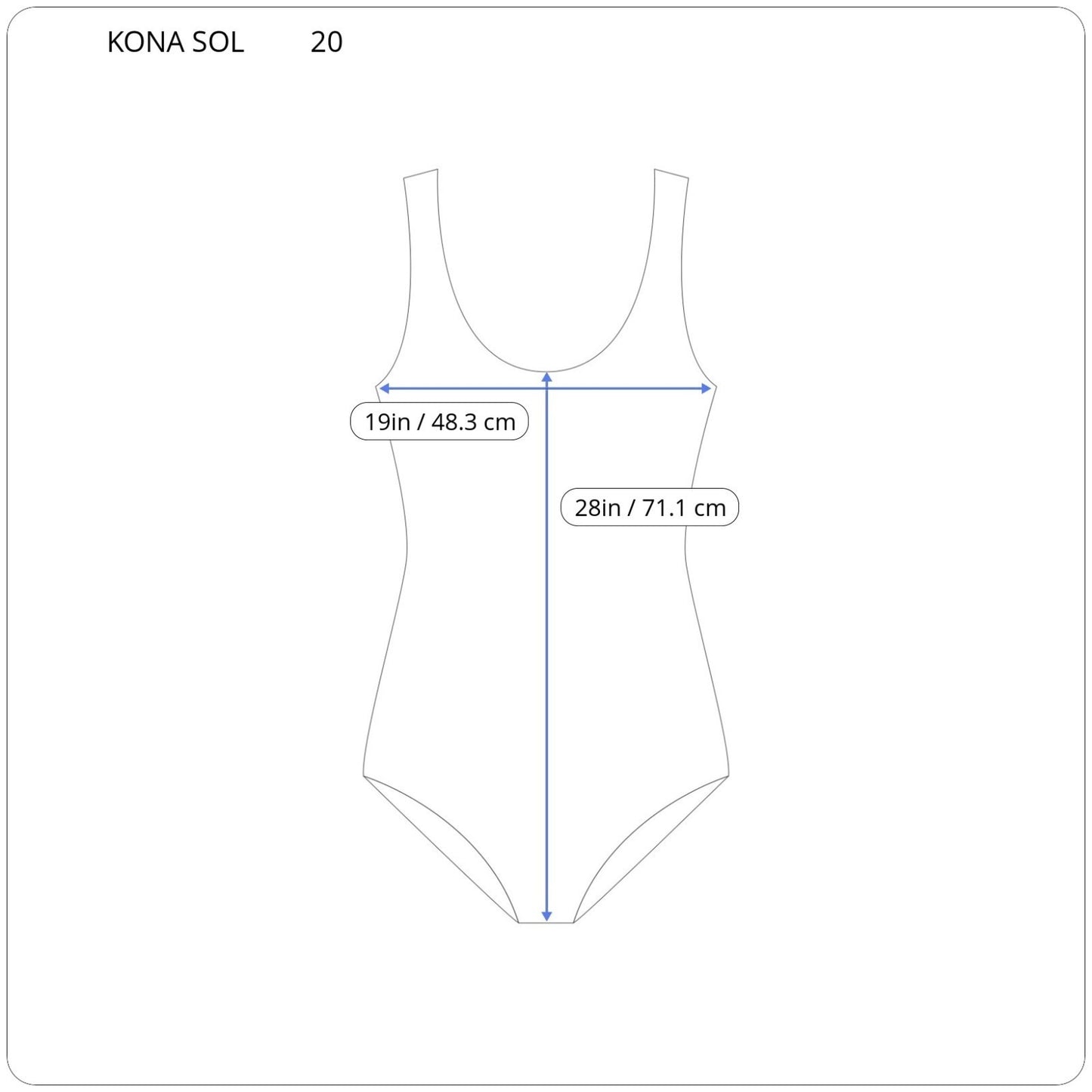 Kona Sol Women's 20 Plus Size One Piece Swimsuit Blue White Polka Dot Ruffle Bra