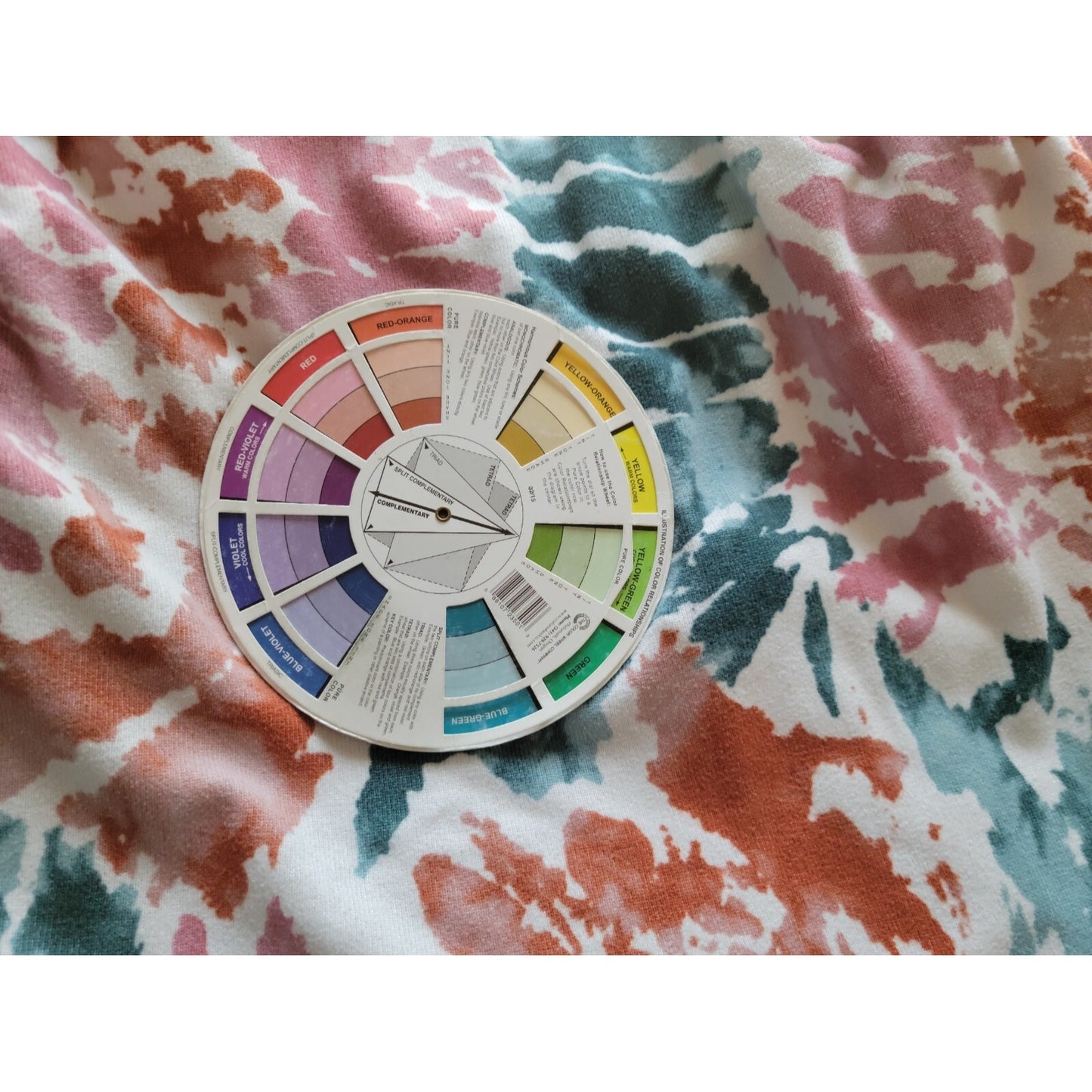 Oddy Womens Top 3XL Plus Tunic Puff 3/4 Sleeve Brown Watercolor Poly Blend