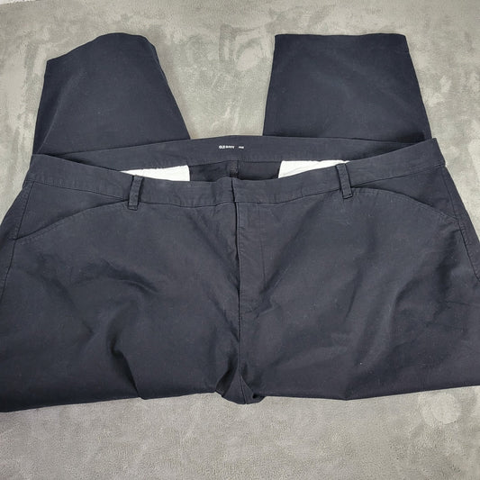 Old Navy Womens Pants 30 Plus Pixie Cropped Straight Leg Black Zip Fly Casual