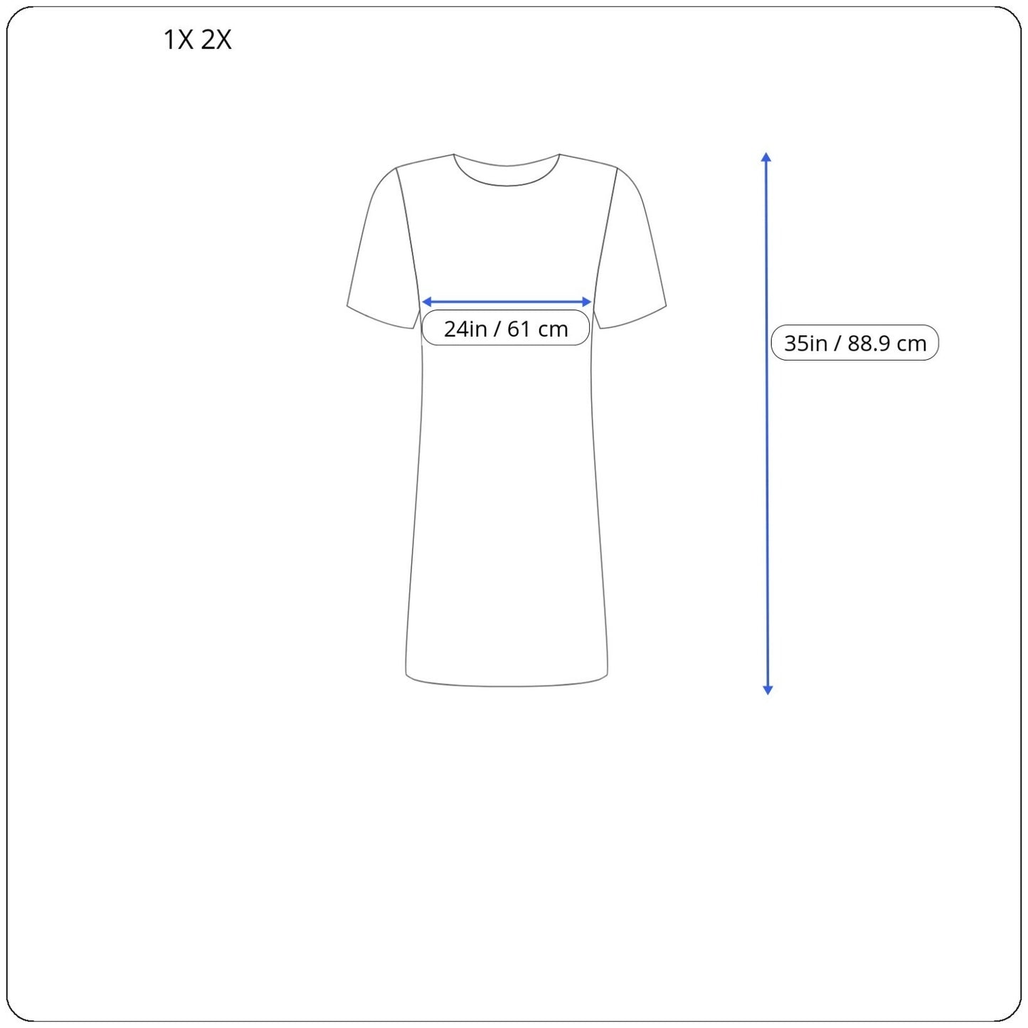 Women Sleep Shirt Nightgown 1X 2X Plus 3/4 Sleeve Blue Penguins Loungewear Comfy