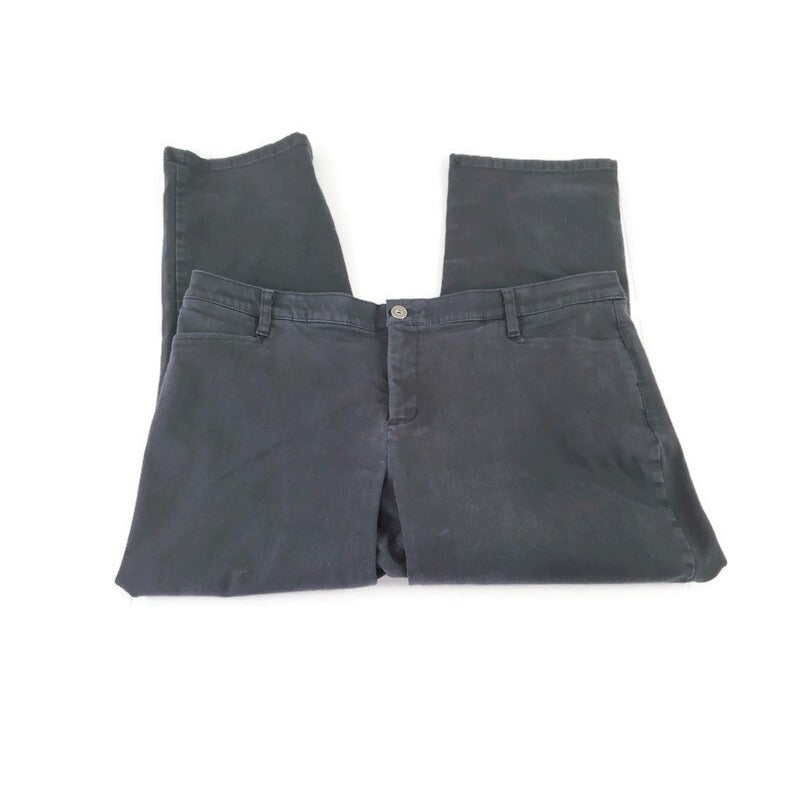 CJ Banks Womens Jeans 20WP Jegging Straight Leg Signature Black Denim Slimming