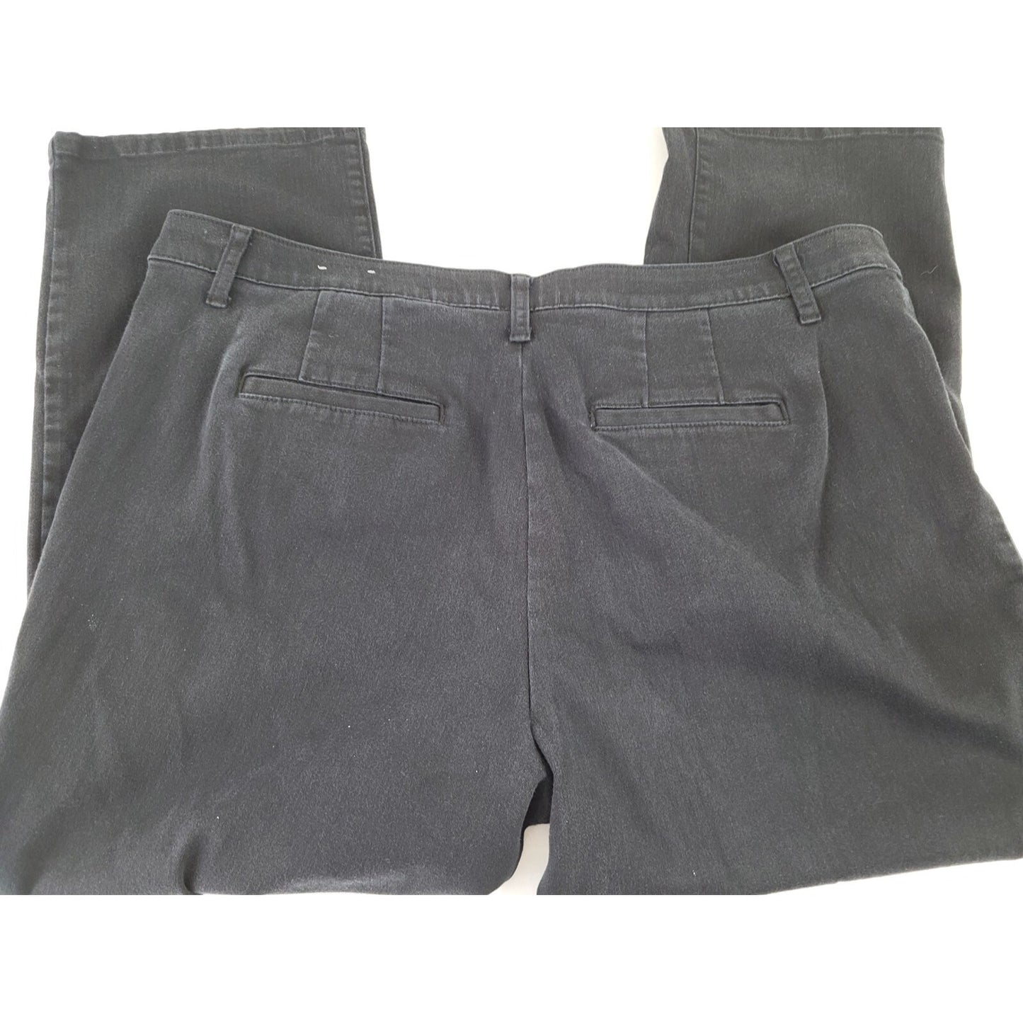 CJ Banks Womens Jeans 20WP Jegging Straight Leg Signature Black Denim Slimming