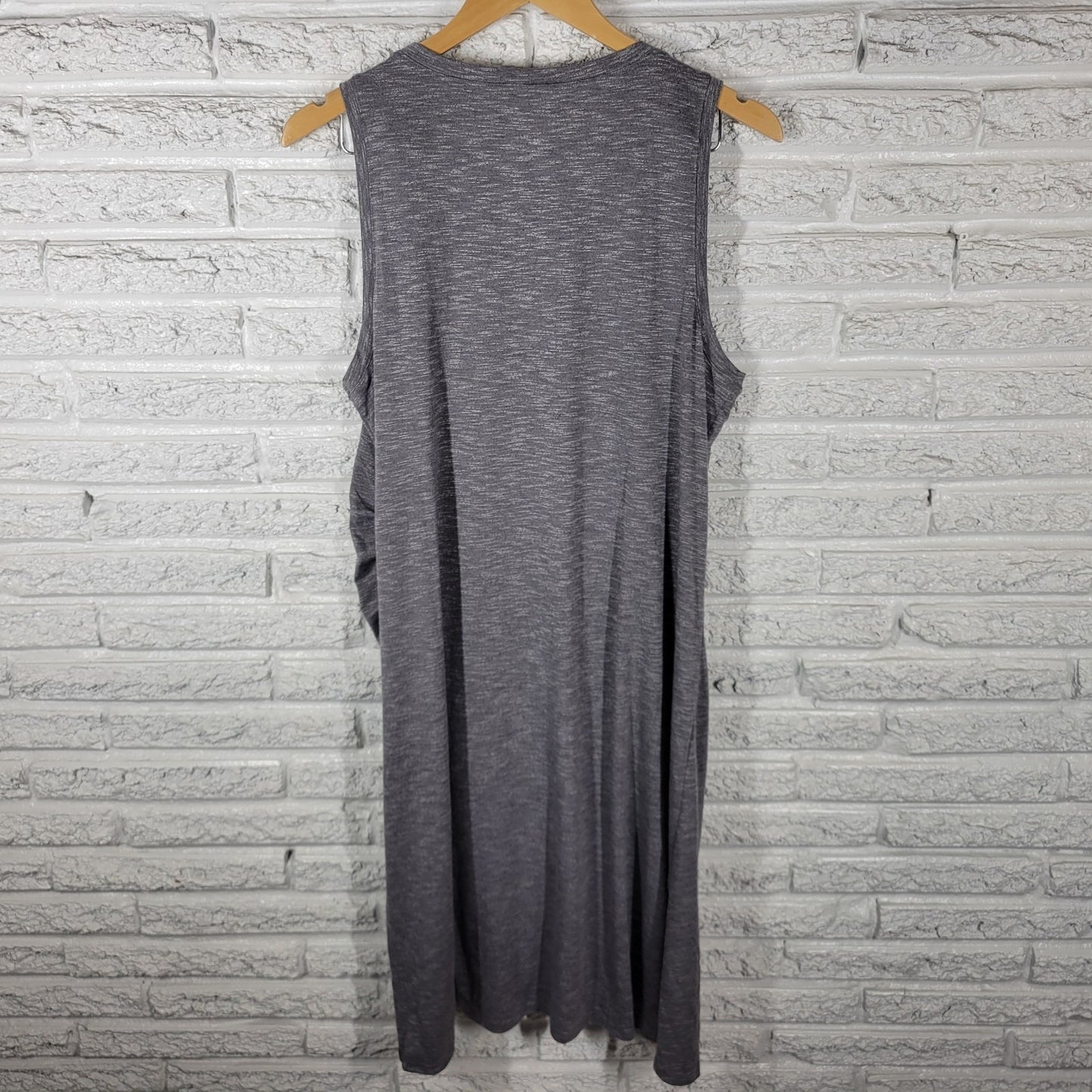 Tek Gear Dry Tek Womens Dress XL Tank Shift Gray Poly Blend Casual Comfy Stretch