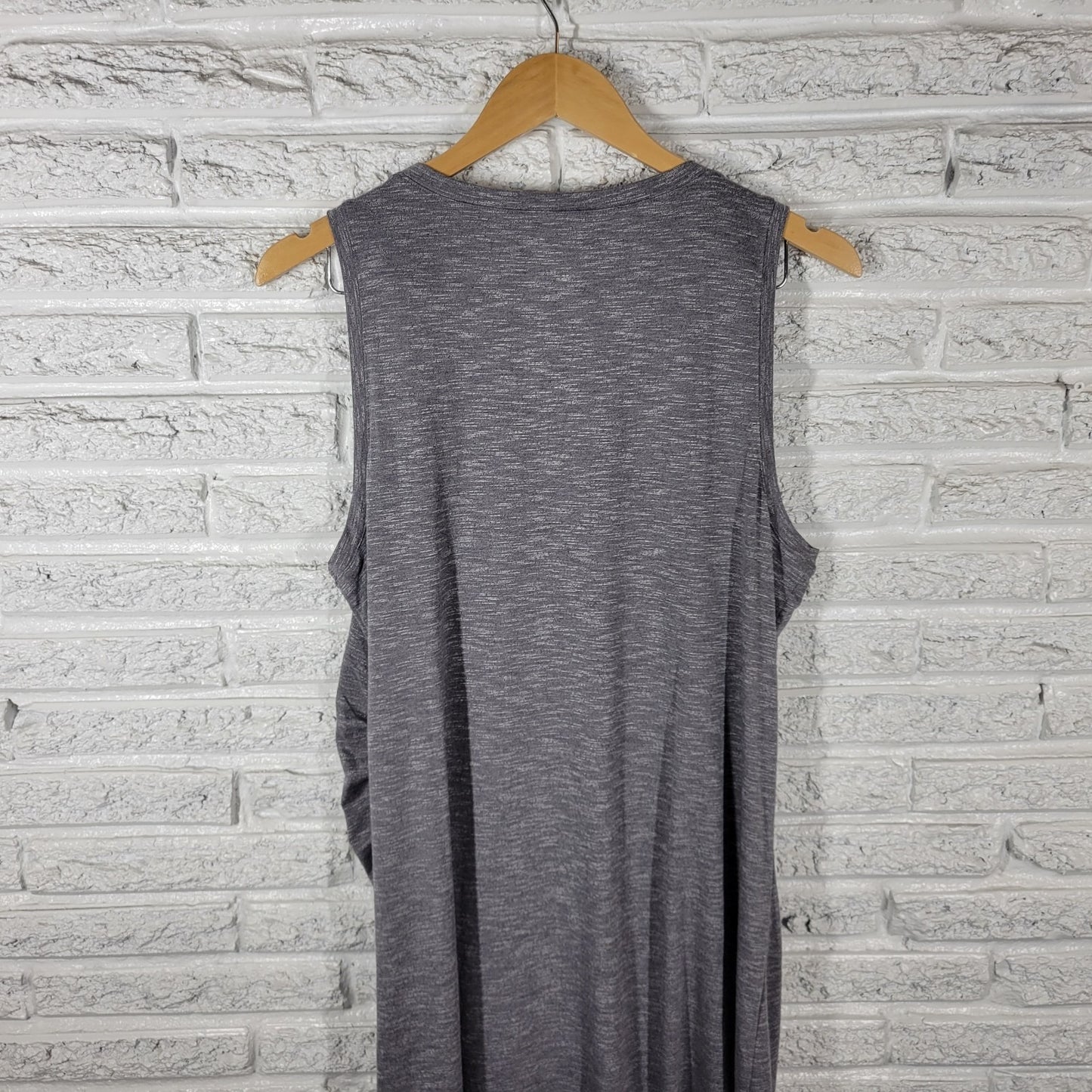 Tek Gear Dry Tek Womens Dress XL Tank Shift Gray Poly Blend Casual Comfy Stretch