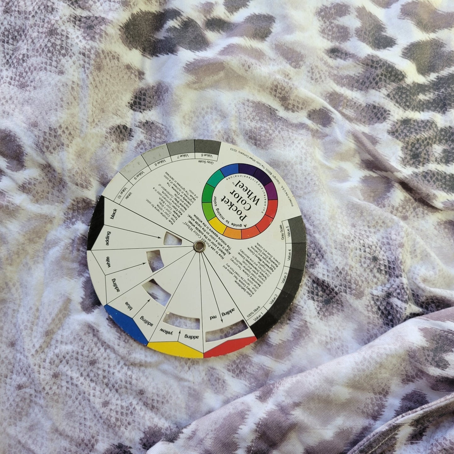 Chicos Womens Top 3 Standard XL Long Sleeve Gray White Animal Print Lightweight